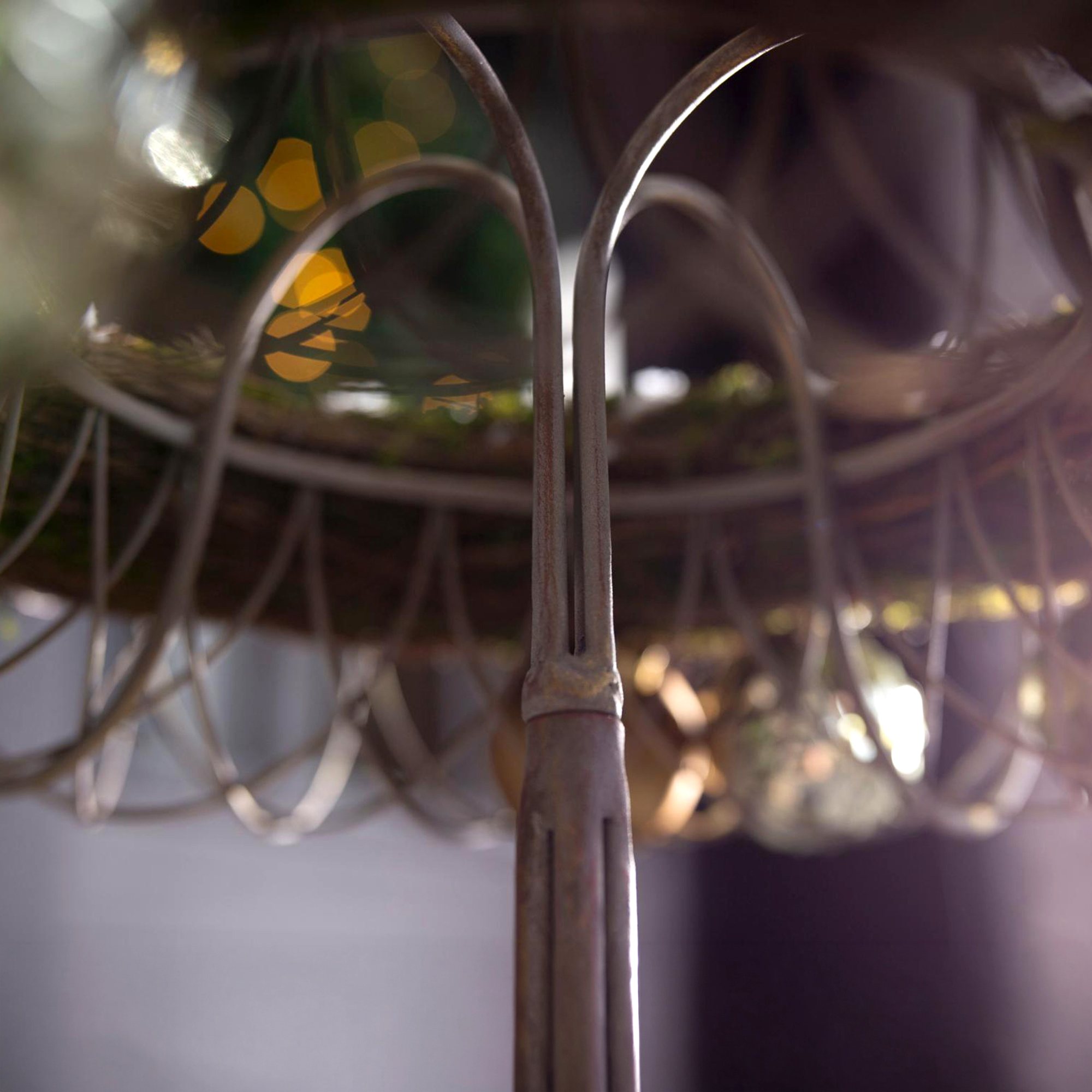 Acheter Support de couronne "Shabby chic"  dans la boutique en ligne de Frank Flechtwaren pour Une touche vintage dans le jardin de Noël