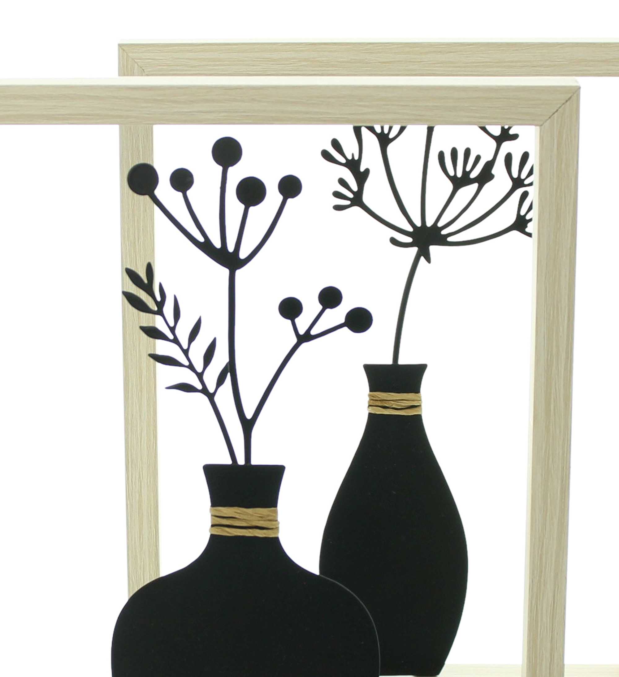 Acheter Lot de 2 décorations murales "vase"  dans la boutique en ligne de Frank Flechtwaren pour Décorations murales