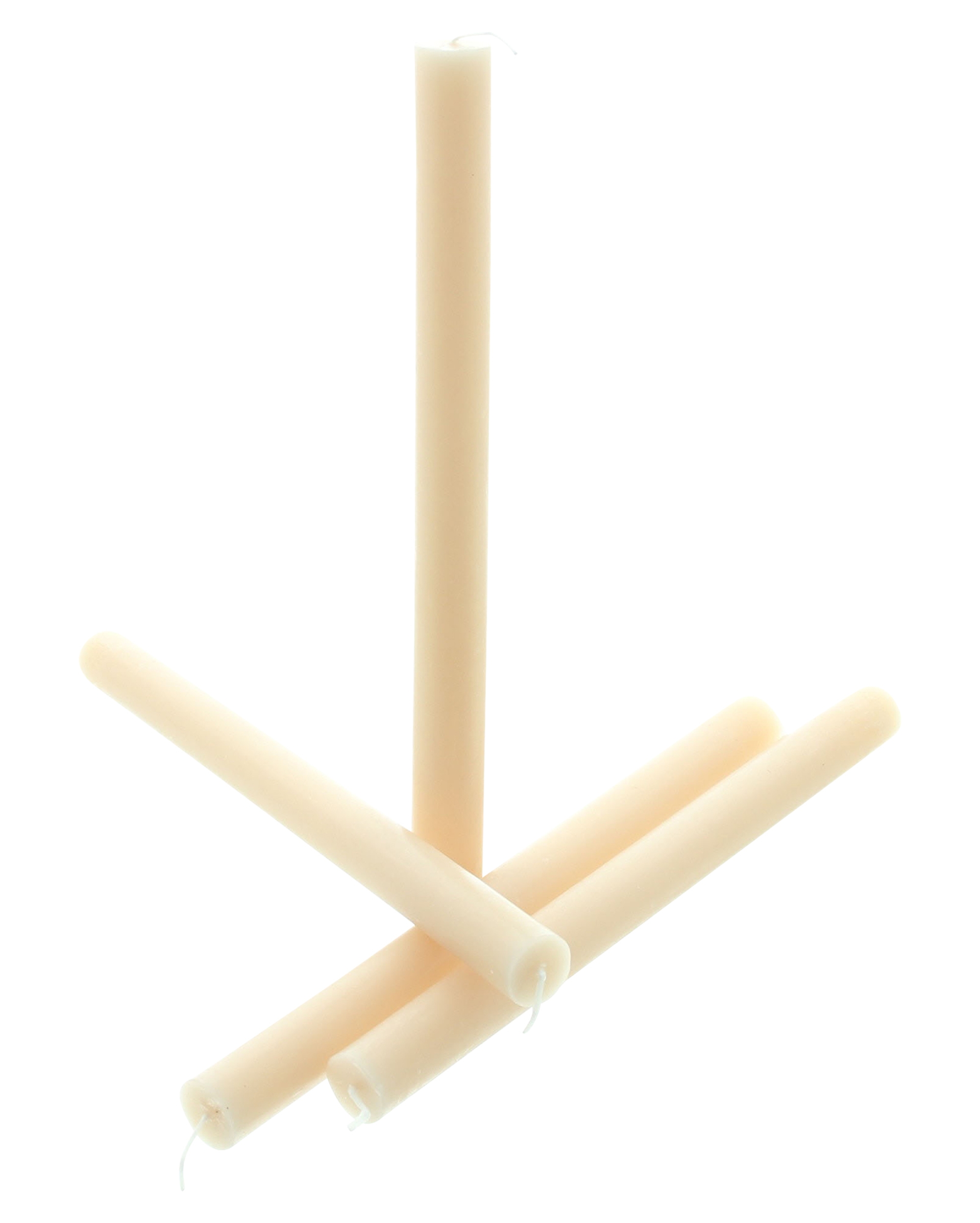 Acheter Lot de 4 bougies tiges "beige pastel"  dans la boutique en ligne de Frank Flechtwaren pour Bougies &amp; LEDs