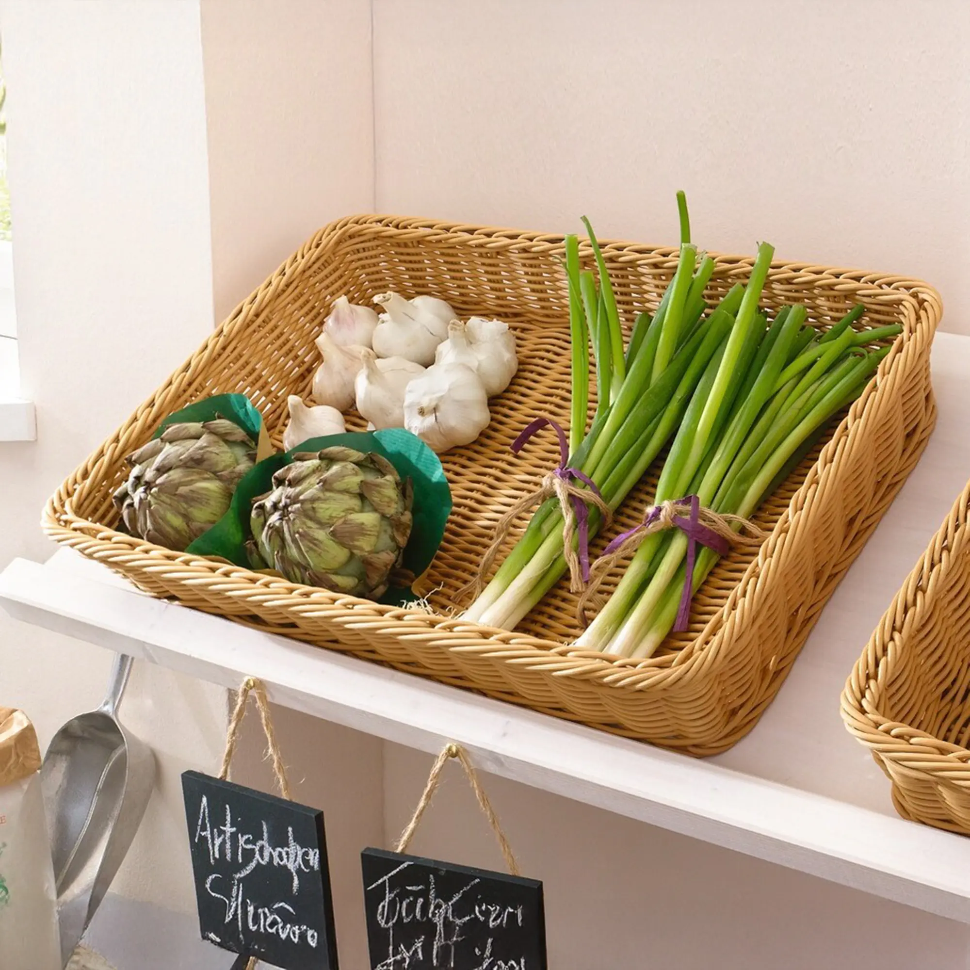 Acheter Panier d'étalage "poly"  dans la boutique en ligne de Frank Flechtwaren