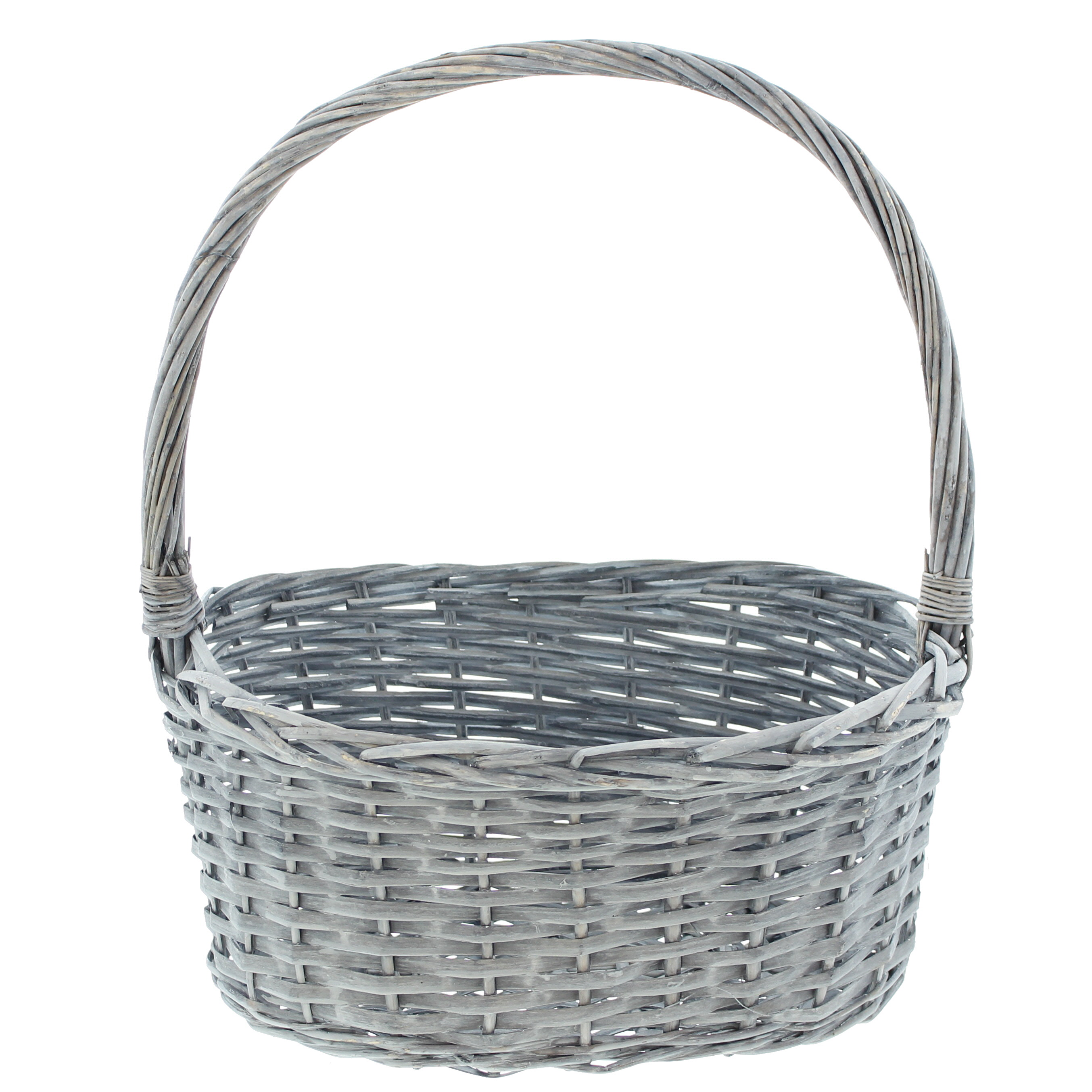 Acheter Corbeille à anse "cérusé gris" dans la boutique en ligne de Frank Flechtwaren pour Paniers cadeaux Acheter Corbeille à anse "cérusé gris" dans la boutique en ligne de Frank Flechtwaren pour Paniers cadeaux