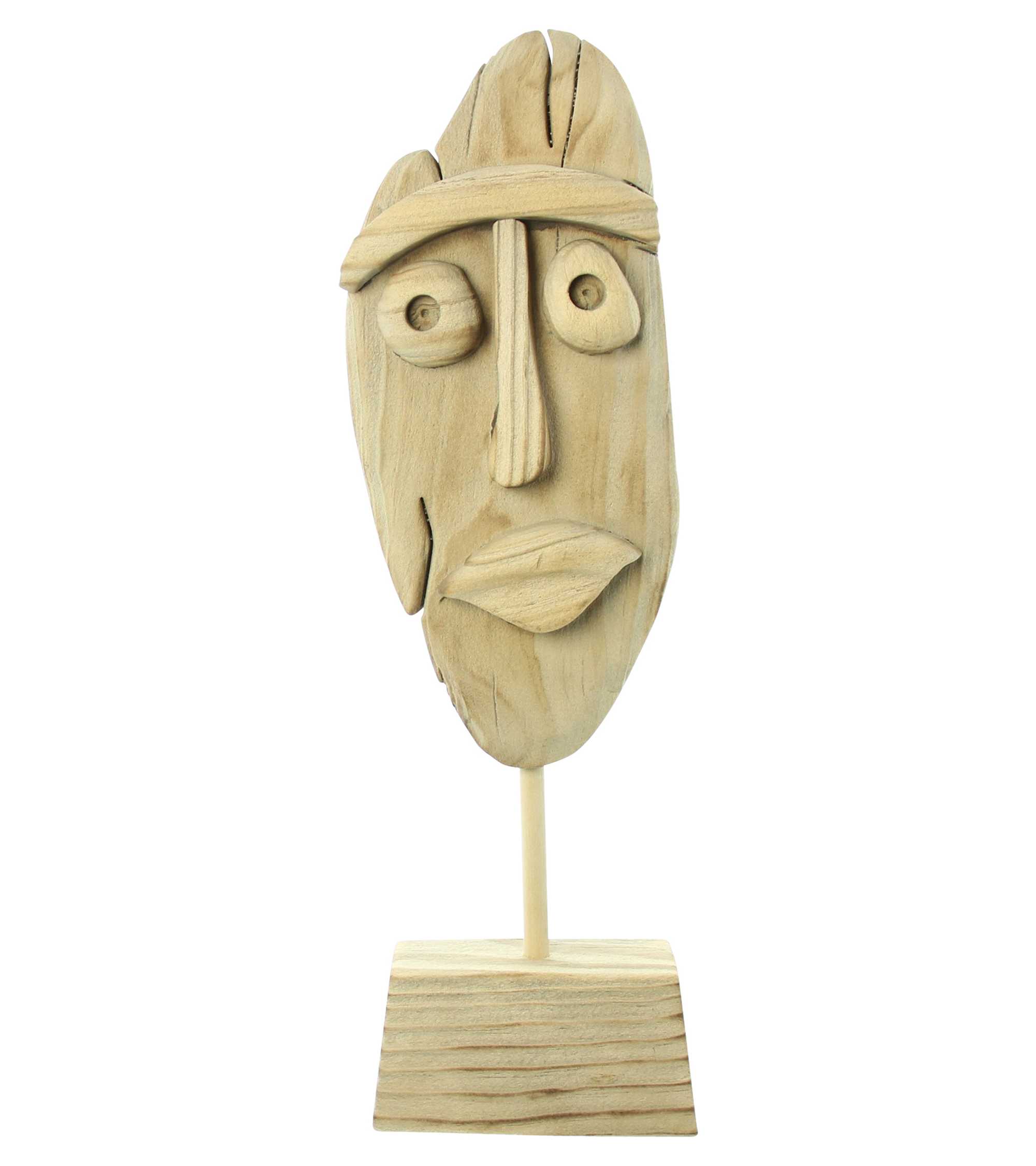 Acheter Décoration en bois "visage"  dans la boutique en ligne de Frank Flechtwaren pour Figurines décoratives