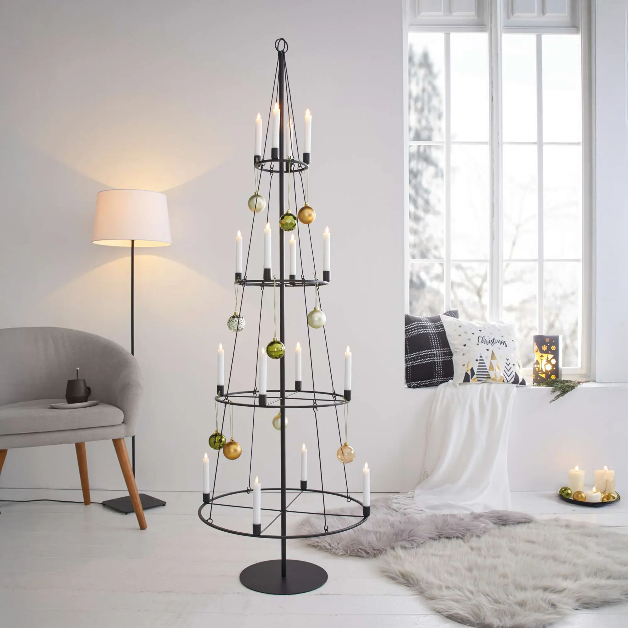 Acheter Arbre métallique "pyramide", grand  dans la boutique en ligne de Frank Flechtwaren