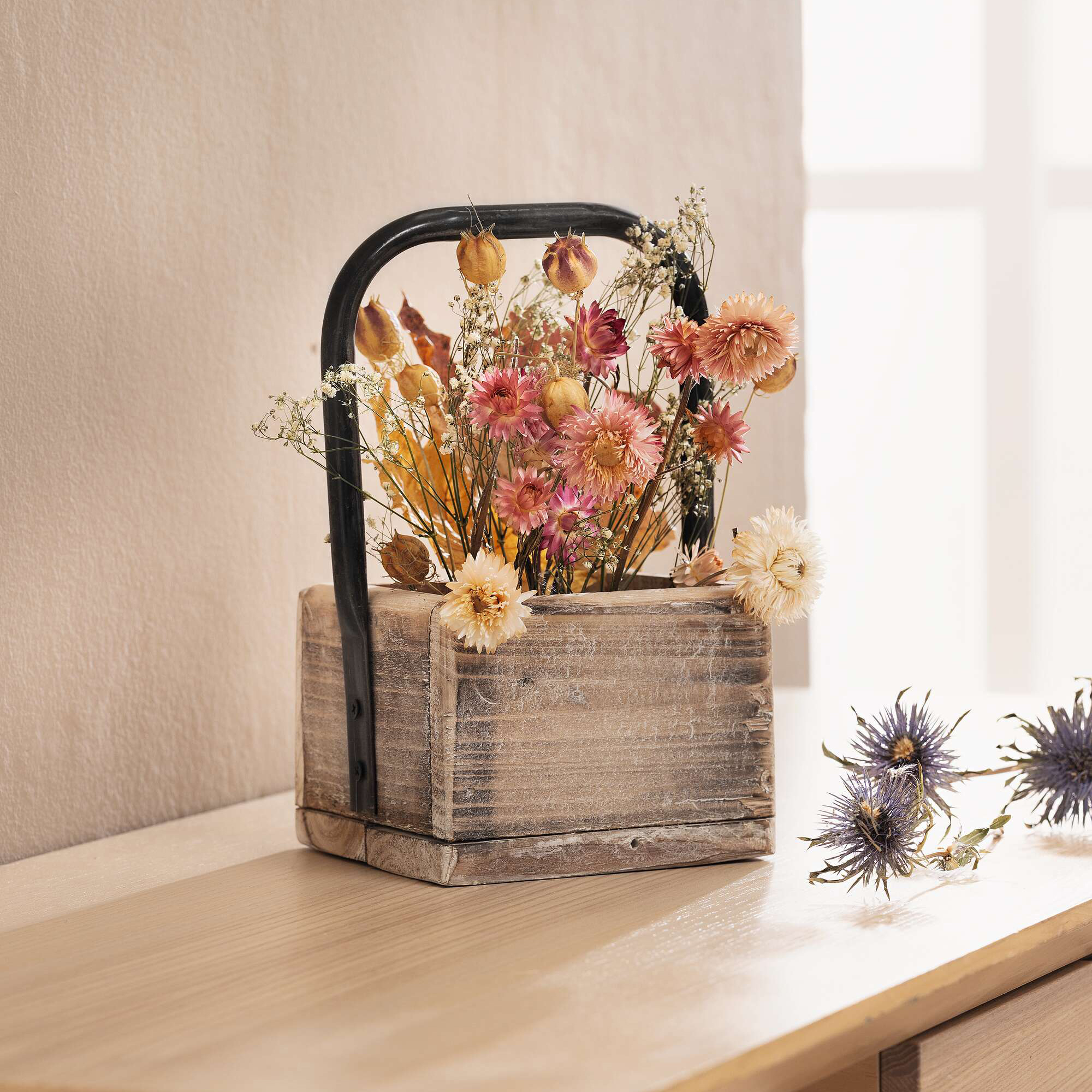 Acheter Caisse "anse métallique"  dans la boutique en ligne de Frank Flechtwaren