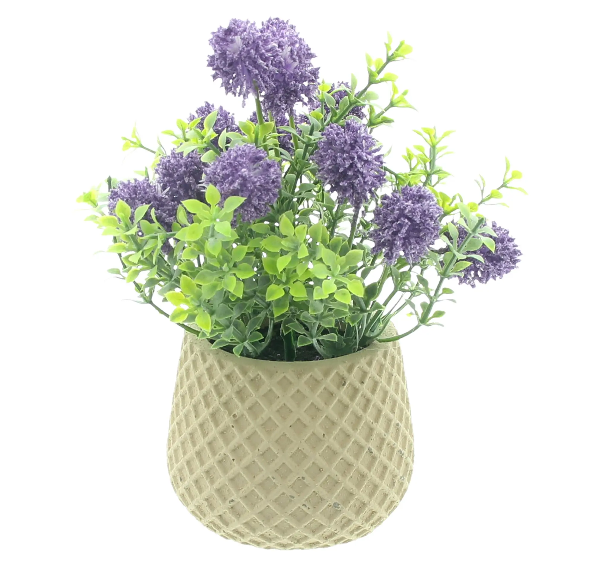 Acheter Fleur artificielle "purple" en pot  dans la boutique en ligne de Frank Flechtwaren pour Pâques colorée