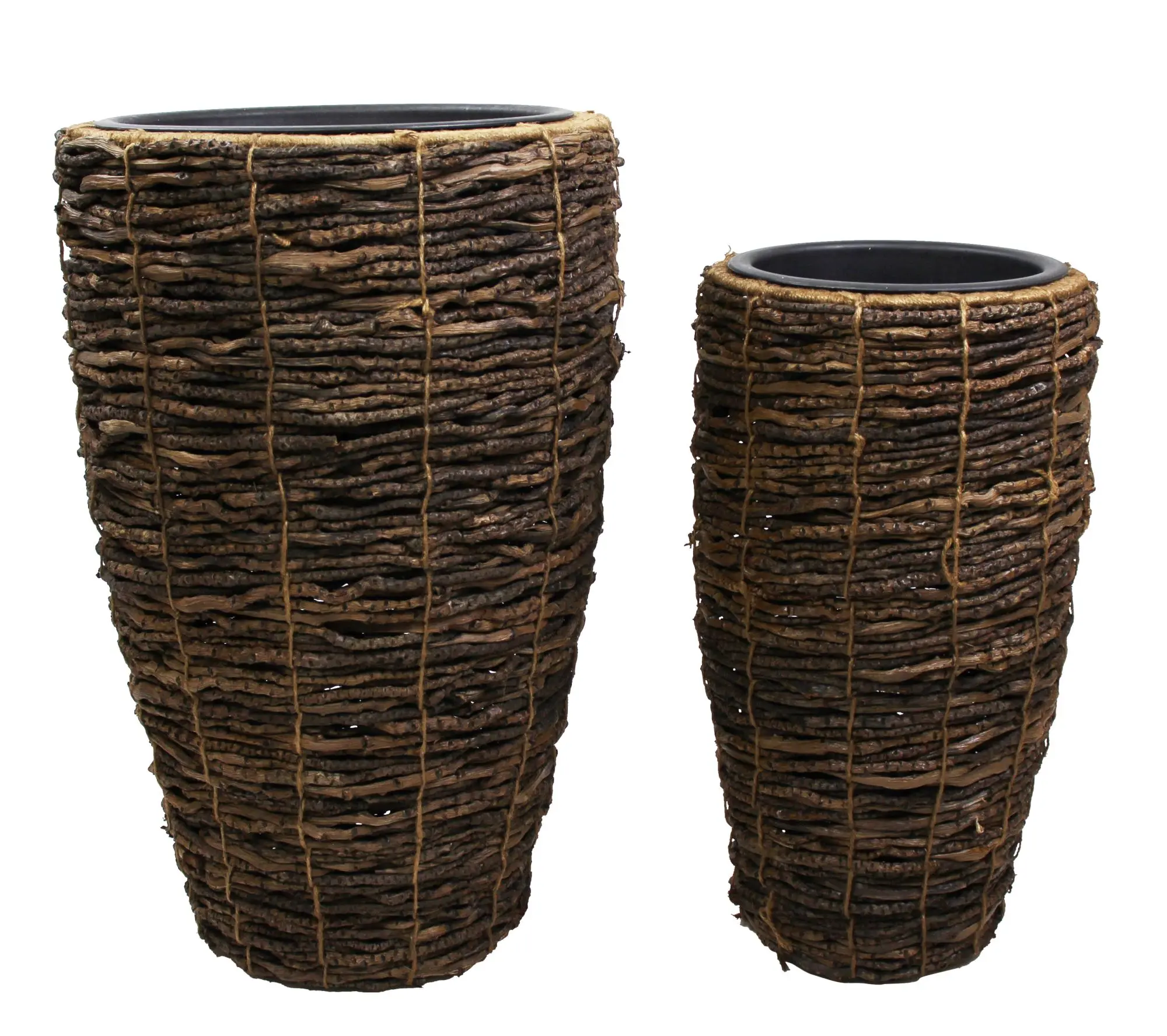 Acheter Lot de 2 cache-pots "coconut"  dans la boutique en ligne de Frank Flechtwaren pour Jardinières
