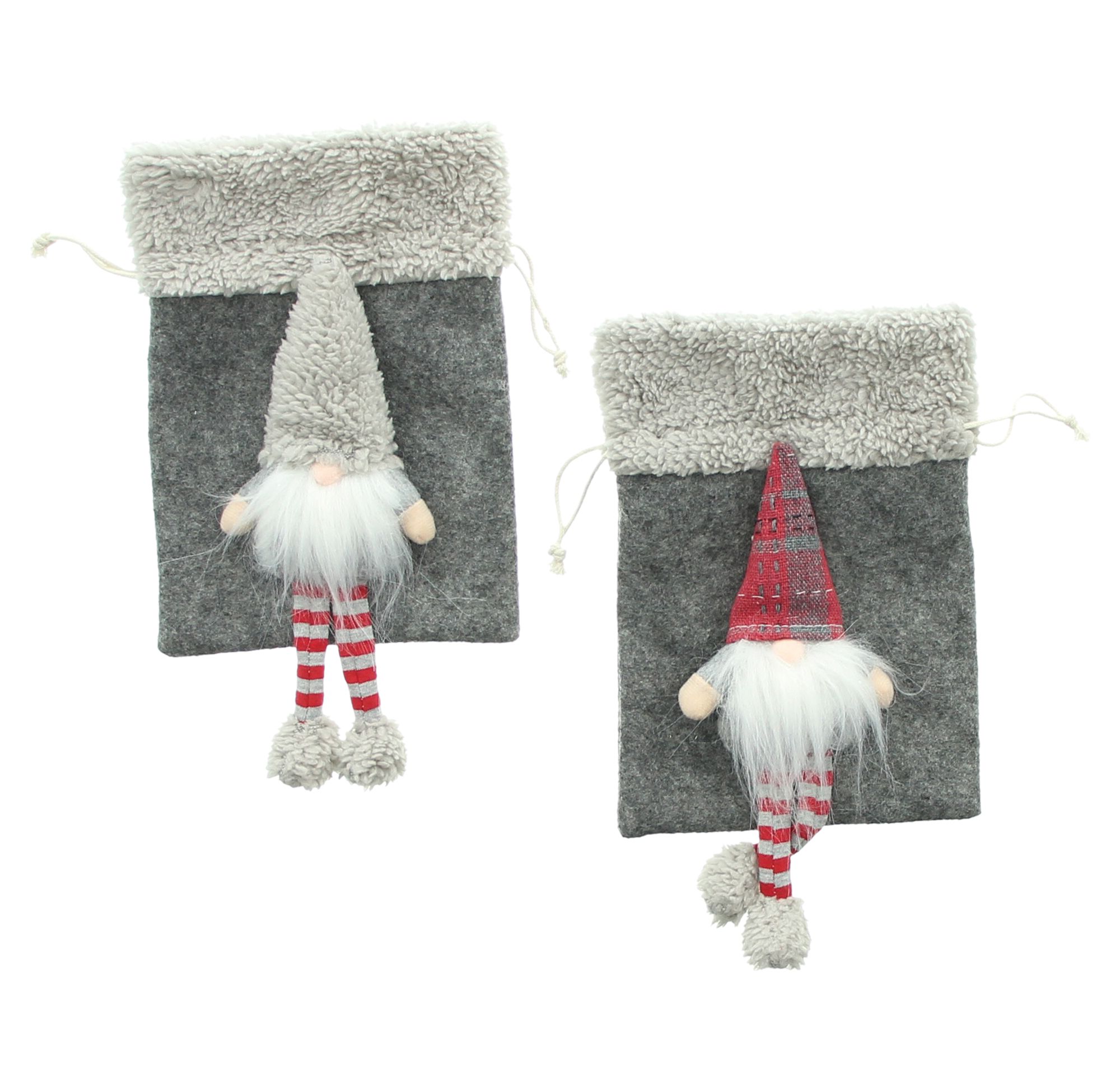 Acheter Lot de 2 pochettes cadeaux "lutin"  dans la boutique en ligne de Frank Flechtwaren pour Noël