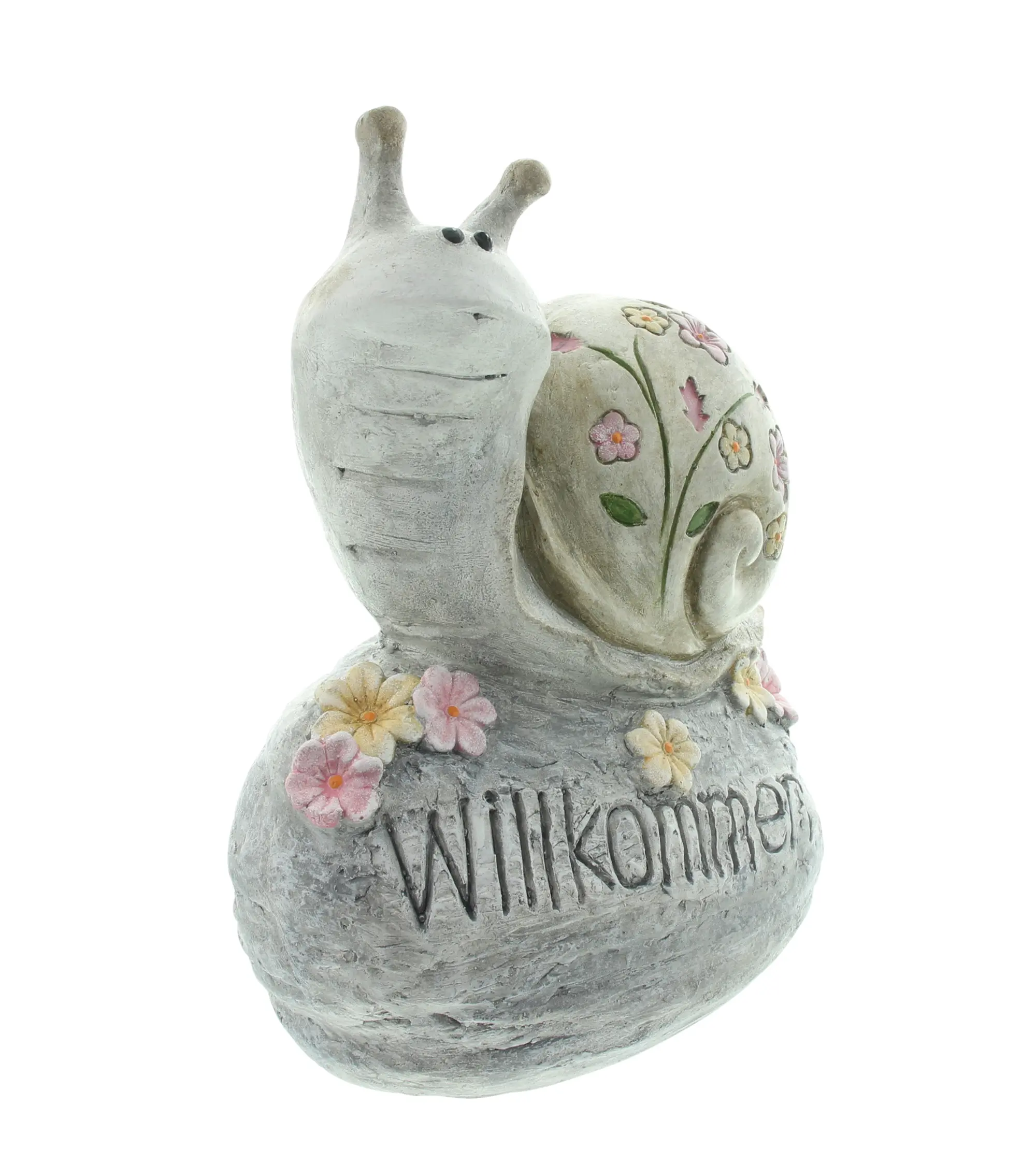 Acheter Escargot décoratif "Willkommen"  dans la boutique en ligne de Frank Flechtwaren pour Jardin de Pâques coloré