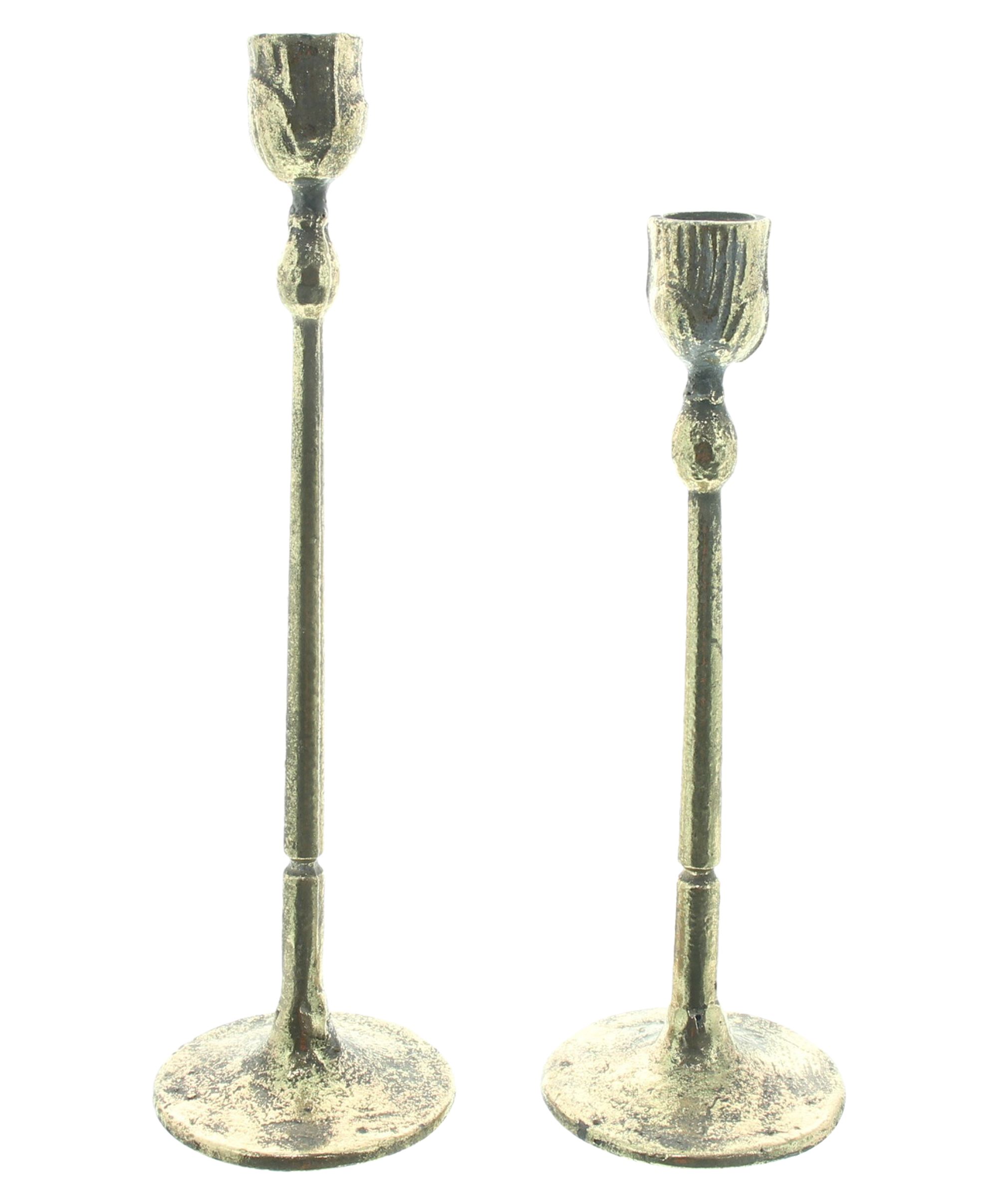 Acheter Lot de 2 bougeoirs "doré"  dans la boutique en ligne de Frank Flechtwaren pour Pots de fleurs