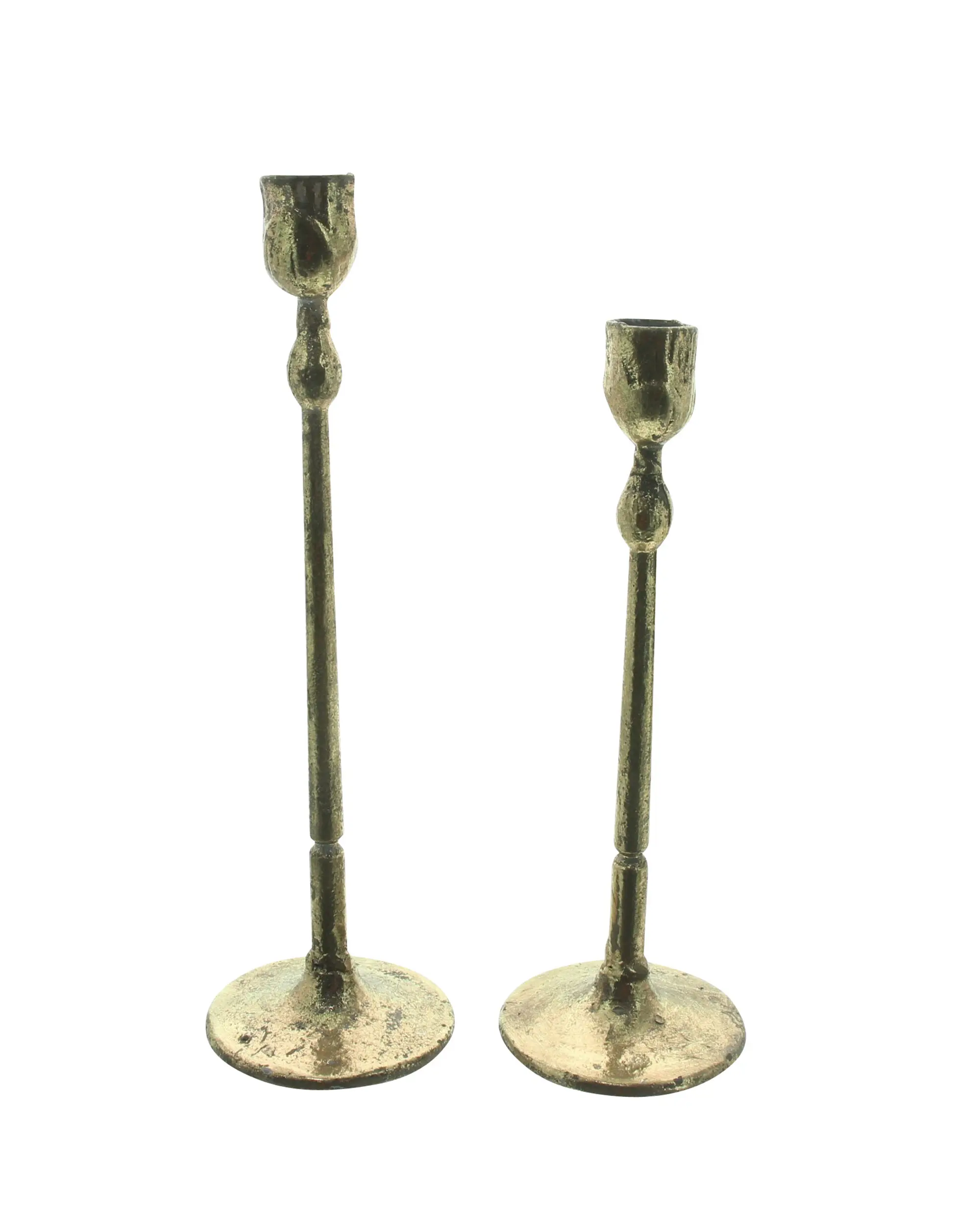 Acheter Lot de 2 bougeoirs "doré"  dans la boutique en ligne de Frank Flechtwaren