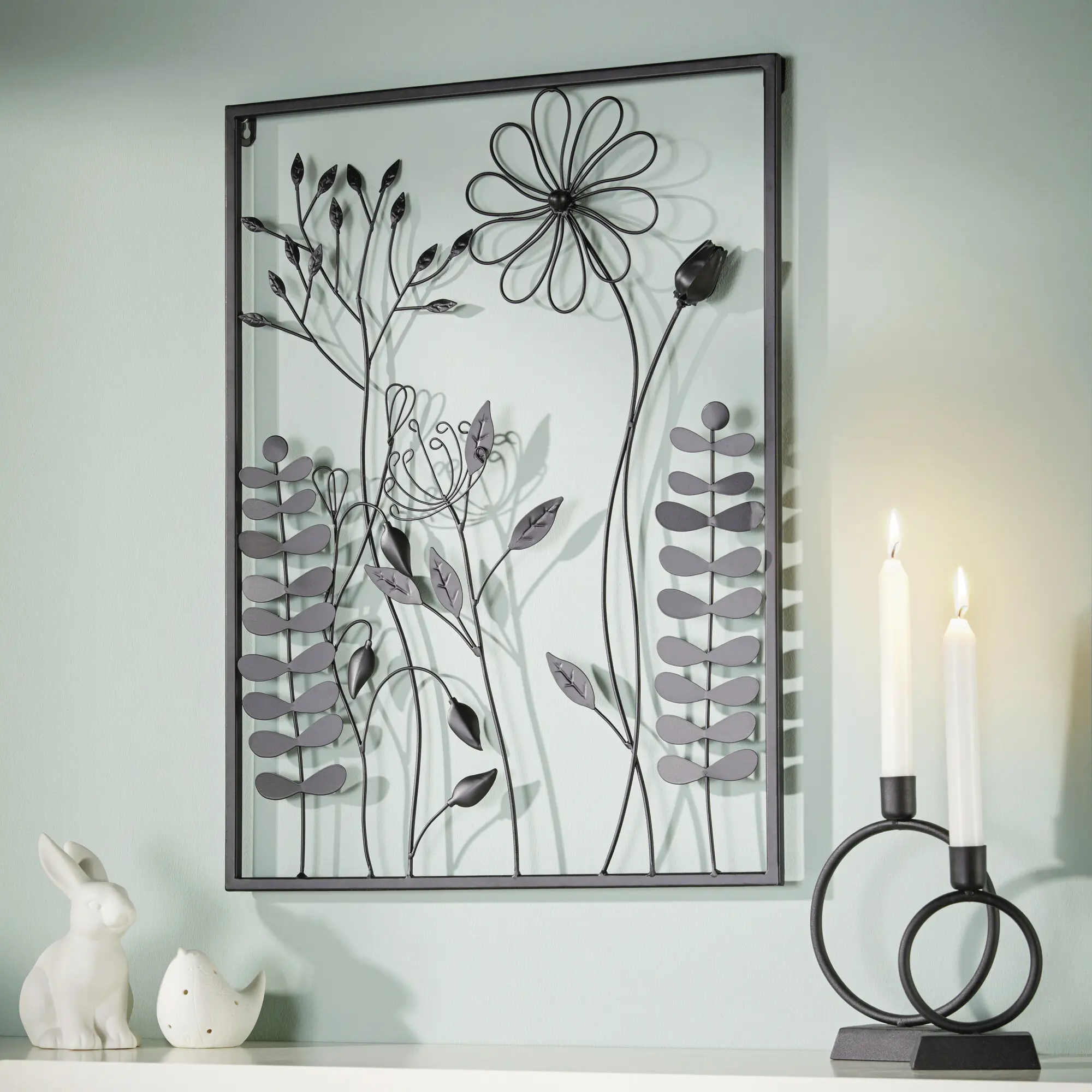 Acheter Cadre "Black Flowers"  dans la boutique en ligne de Frank Flechtwaren