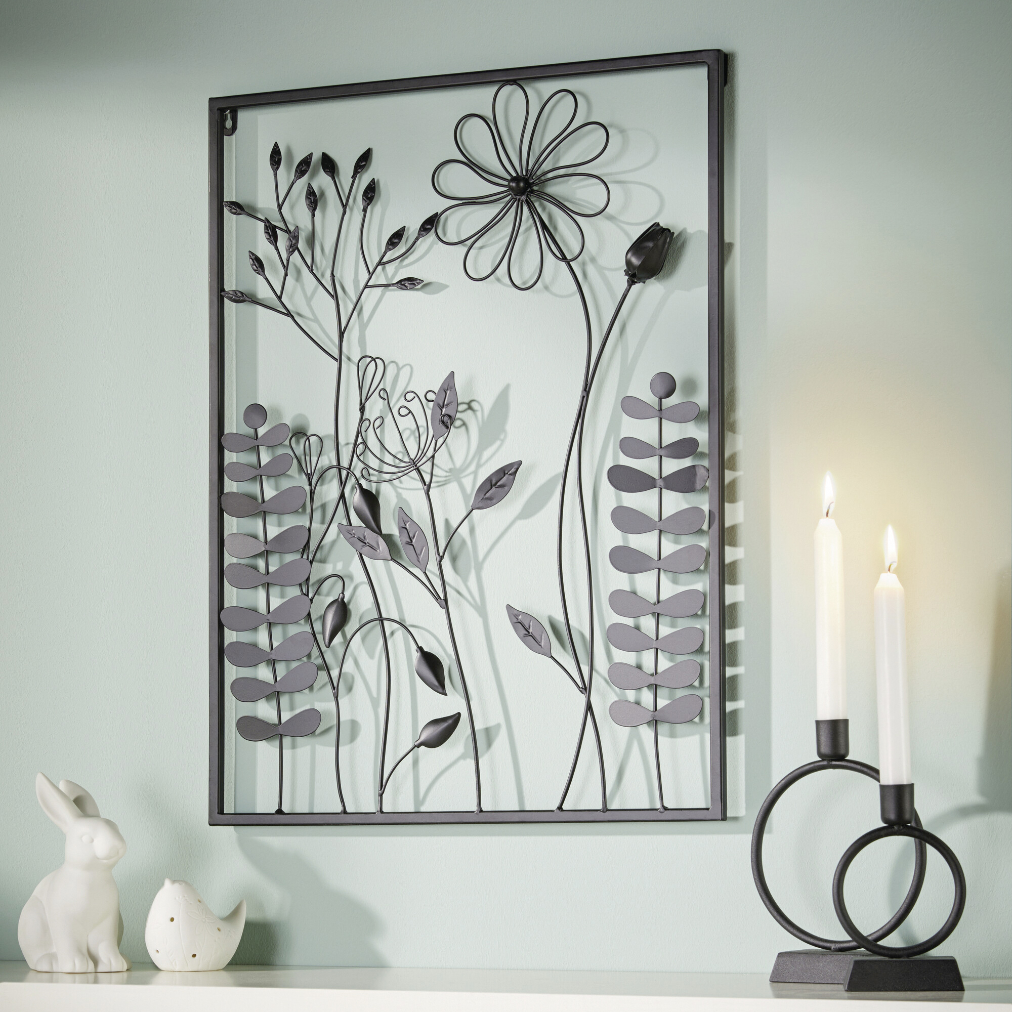 Acheter Cadre "Black Flowers"  dans la boutique en ligne de Frank Flechtwaren