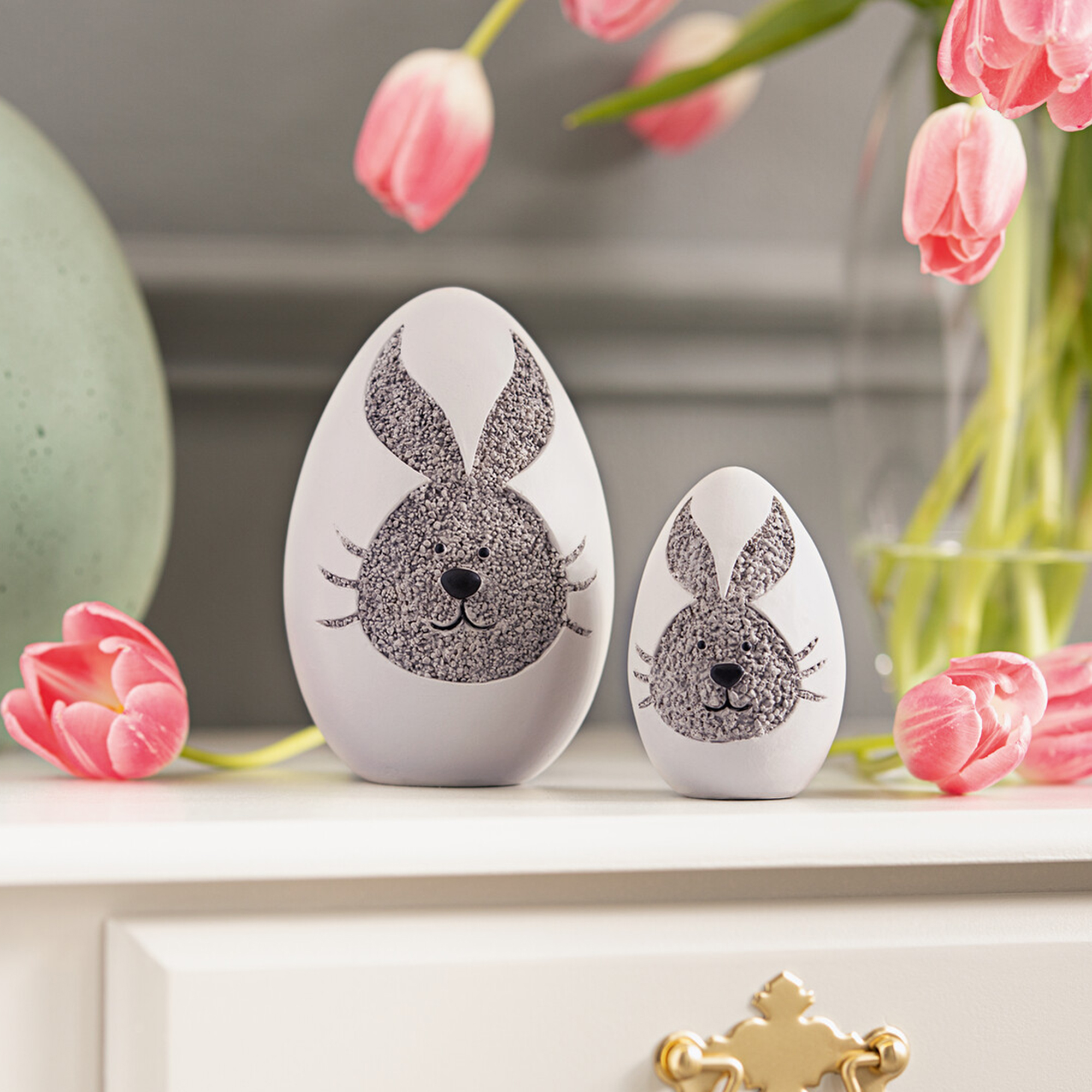 Acheter Lot de 2 oeufs "lapin"  dans la boutique en ligne de Frank Flechtwaren