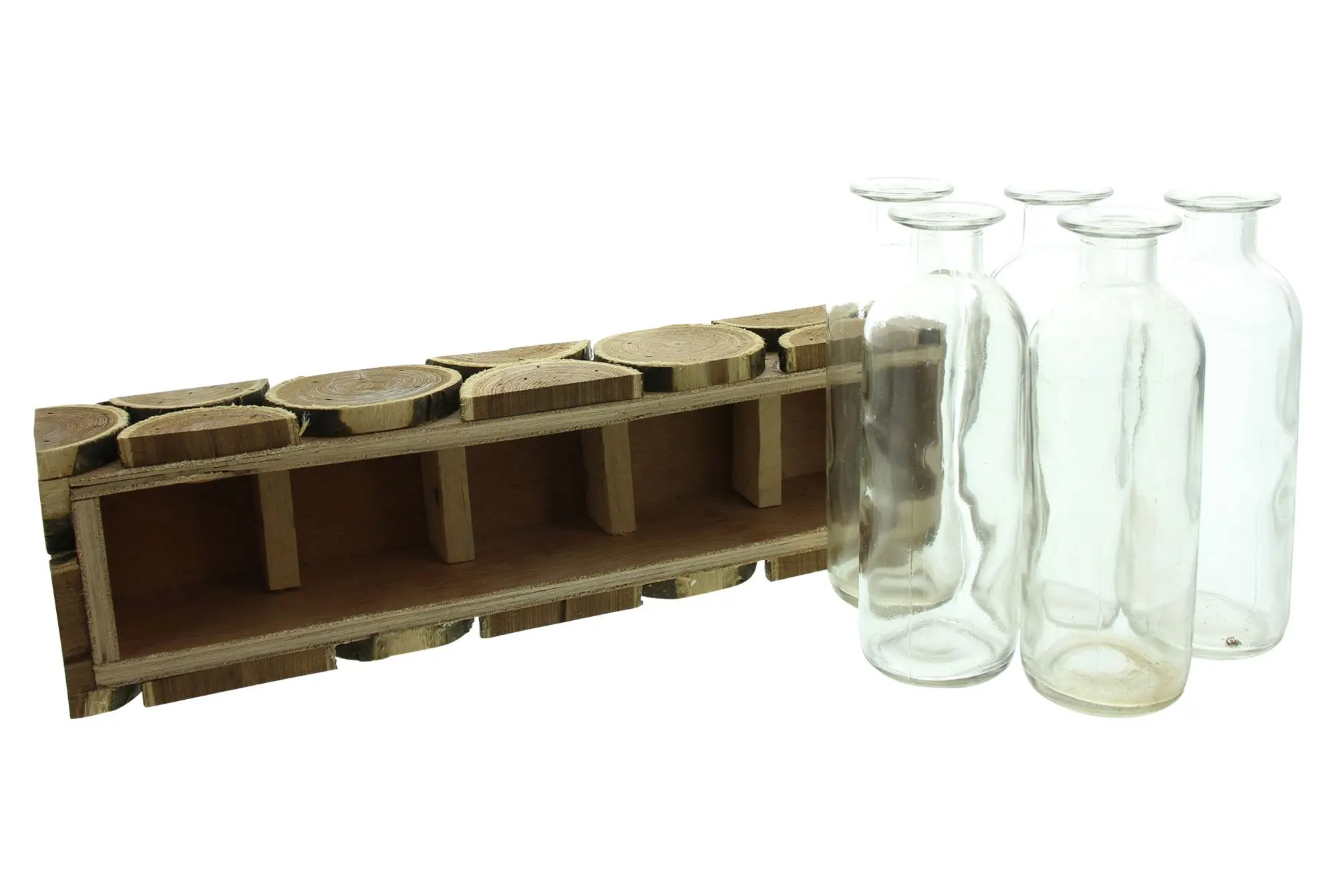 Acheter Support pour vases "rondins de bois"  dans la boutique en ligne de Frank Flechtwaren pour Vases