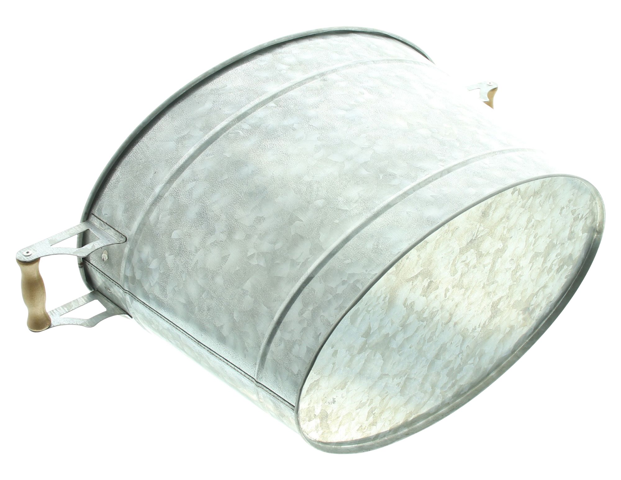 Acheter Bassine métallique "Silver"  dans la boutique en ligne de Frank Flechtwaren pour Pots de fleurs