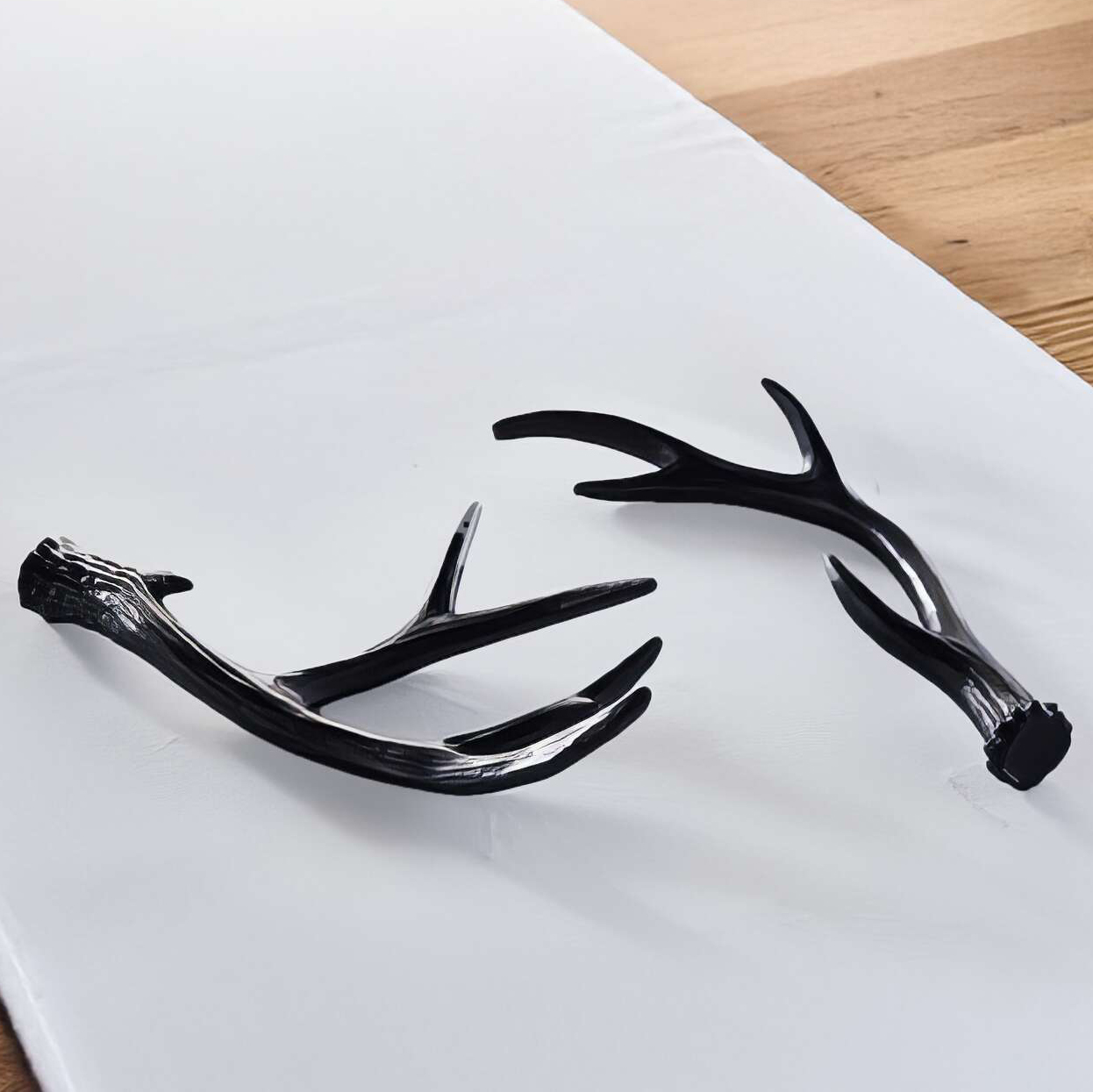 Acheter Lot de 2 bois de cerf "noir"  dans la boutique en ligne de Frank Flechtwaren pour Automne