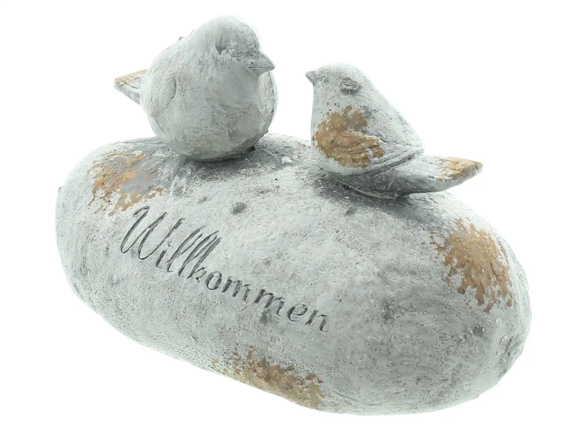 Acheter Pierre décorative "Willkommen"  dans la boutique en ligne de Frank Flechtwaren pour Pâques