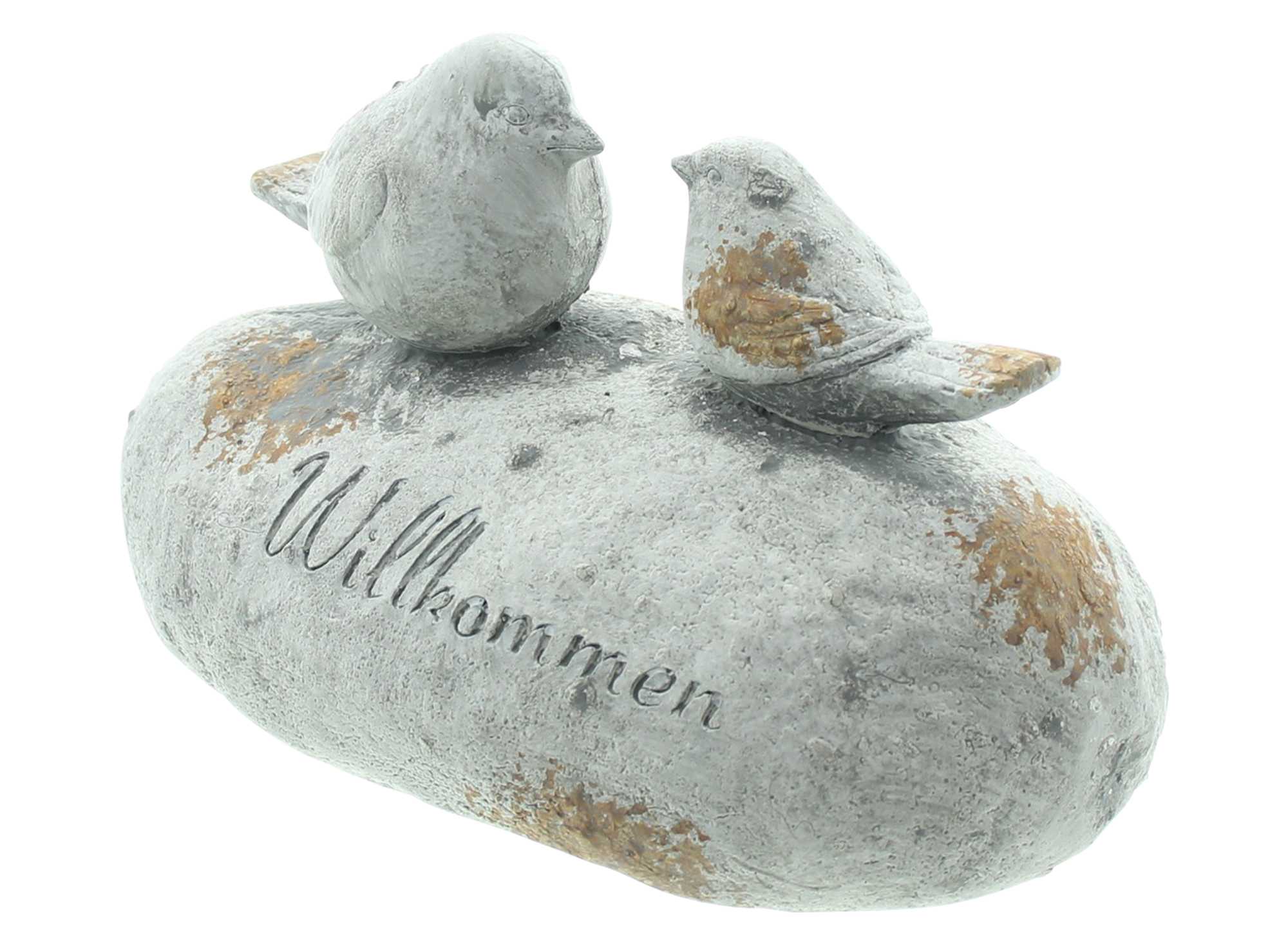 Acheter Pierre décorative "Willkommen"  dans la boutique en ligne de Frank Flechtwaren pour Pâques