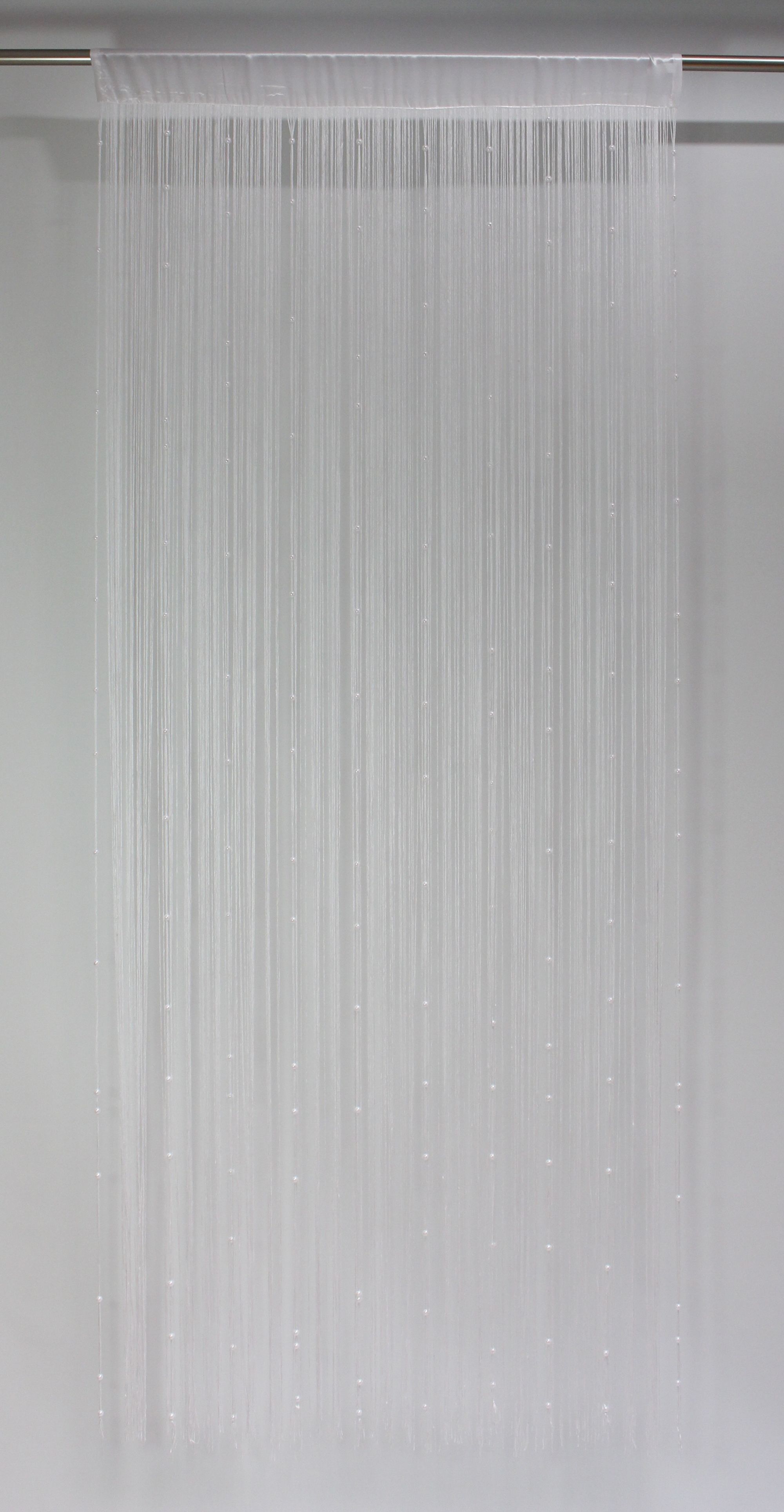 Acheter Rideau fils "perles blanches"  dans la boutique en ligne de Frank Flechtwaren pour Rideaux de porte