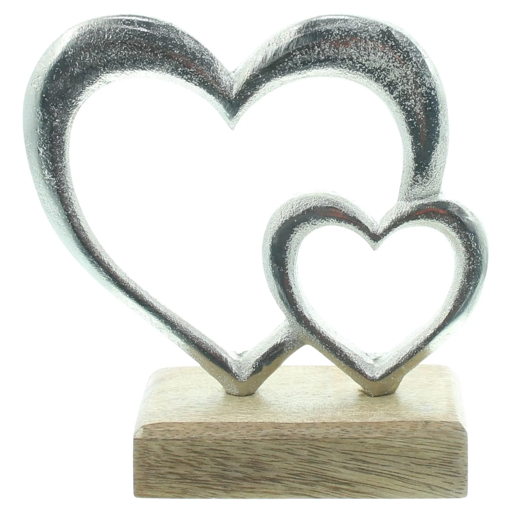 Acheter Décoration en forme de cœur « Argent »  dans la boutique en ligne de Frank Flechtwaren pour Coup de coeur