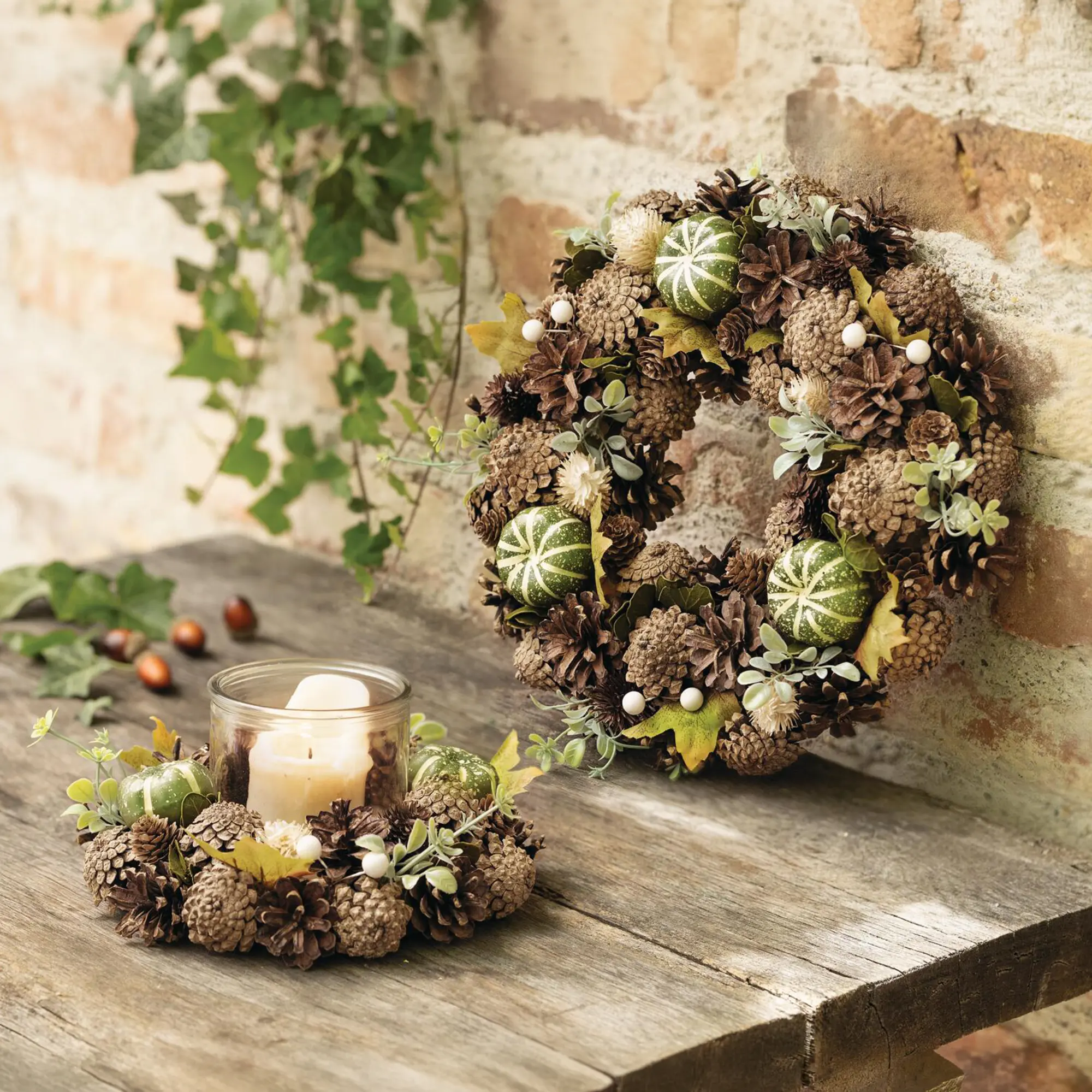 Acheter Couronne « Harmonie d'automne »  dans la boutique en ligne de Frank Flechtwaren