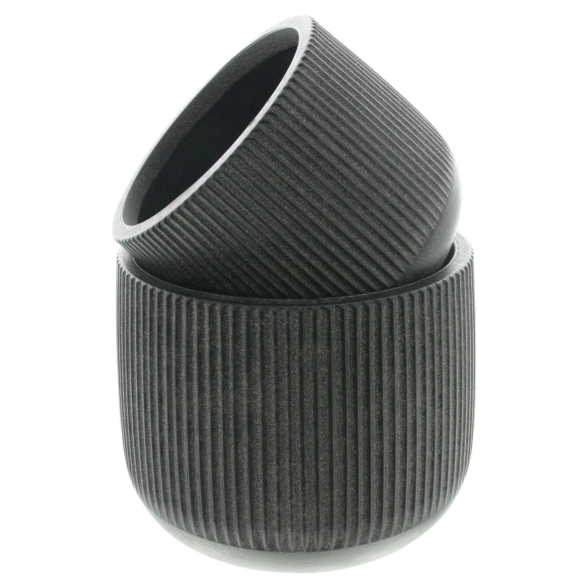 Acheter Lot de 2 cache-pots "Rainures"  dans la boutique en ligne de Frank Flechtwaren pour Jardinières