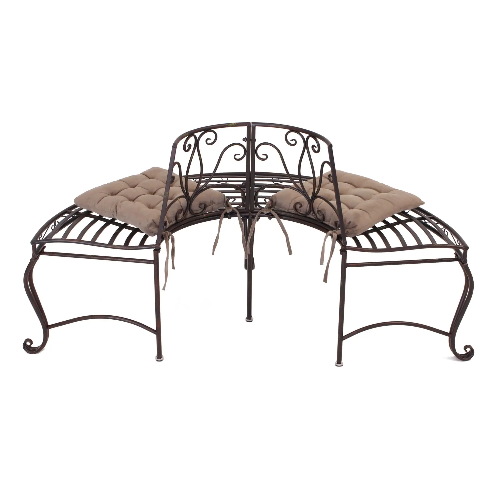 Acheter Banc en métal "demi-cercle"  dans la boutique en ligne de Frank Flechtwaren pour Bancs