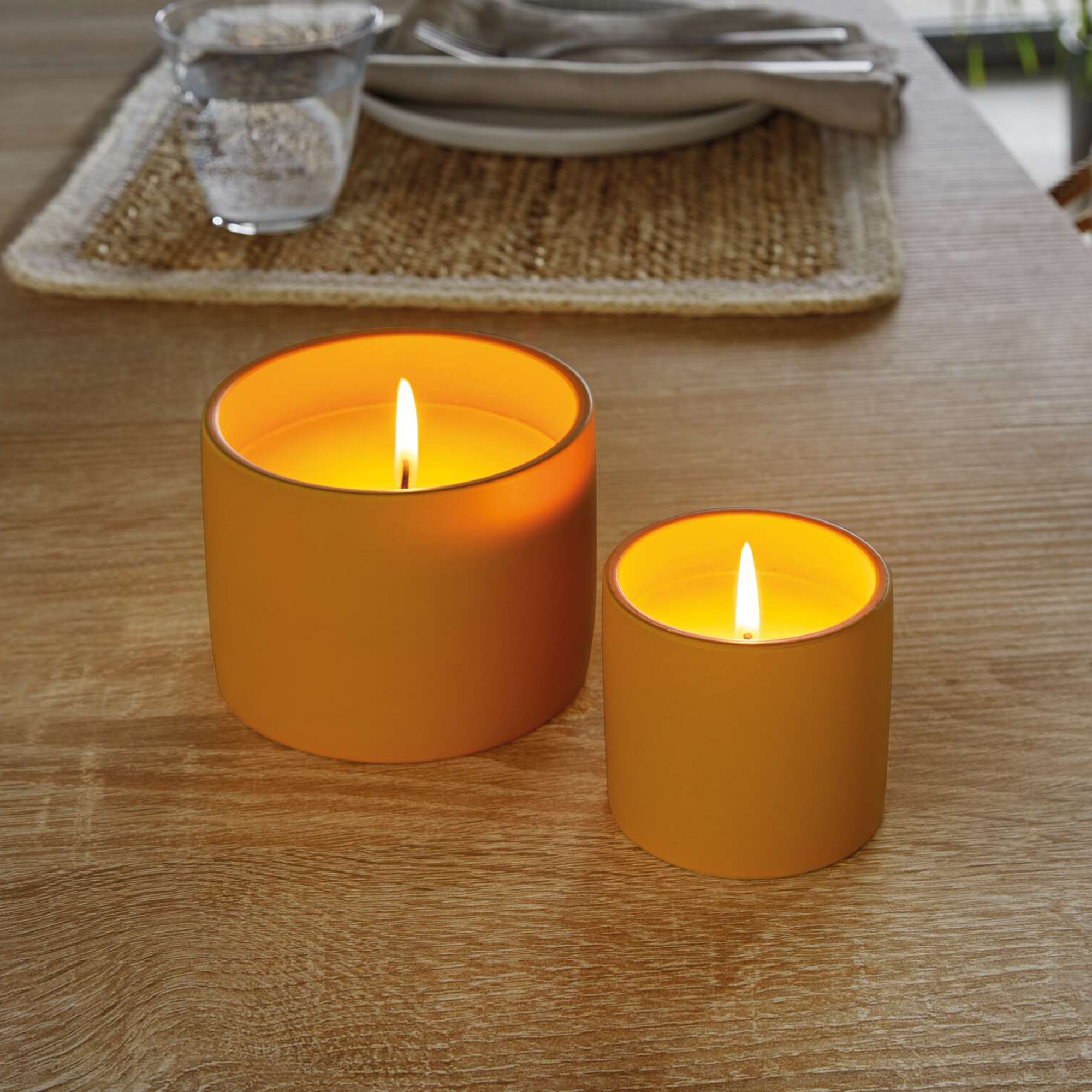 Acheter Lot de 2 bougies parfumées "citronnelle"  dans la boutique en ligne de Frank Flechtwaren