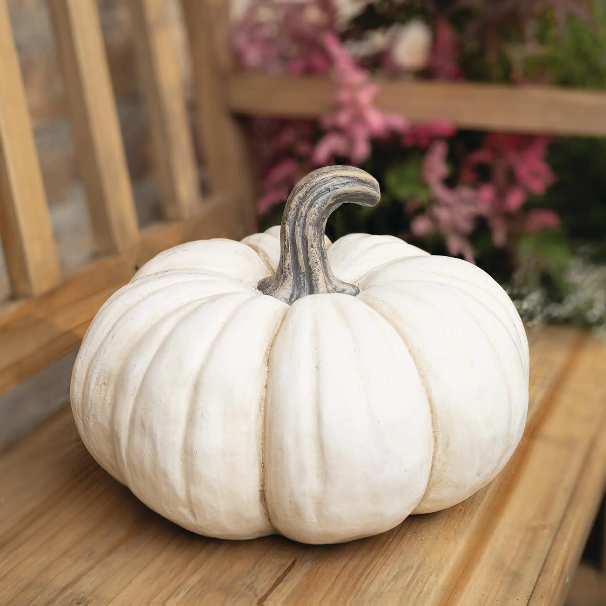Acheter Citrouille décorative « White Pumpkin » dans la boutique en ligne de Frank Flechtwaren