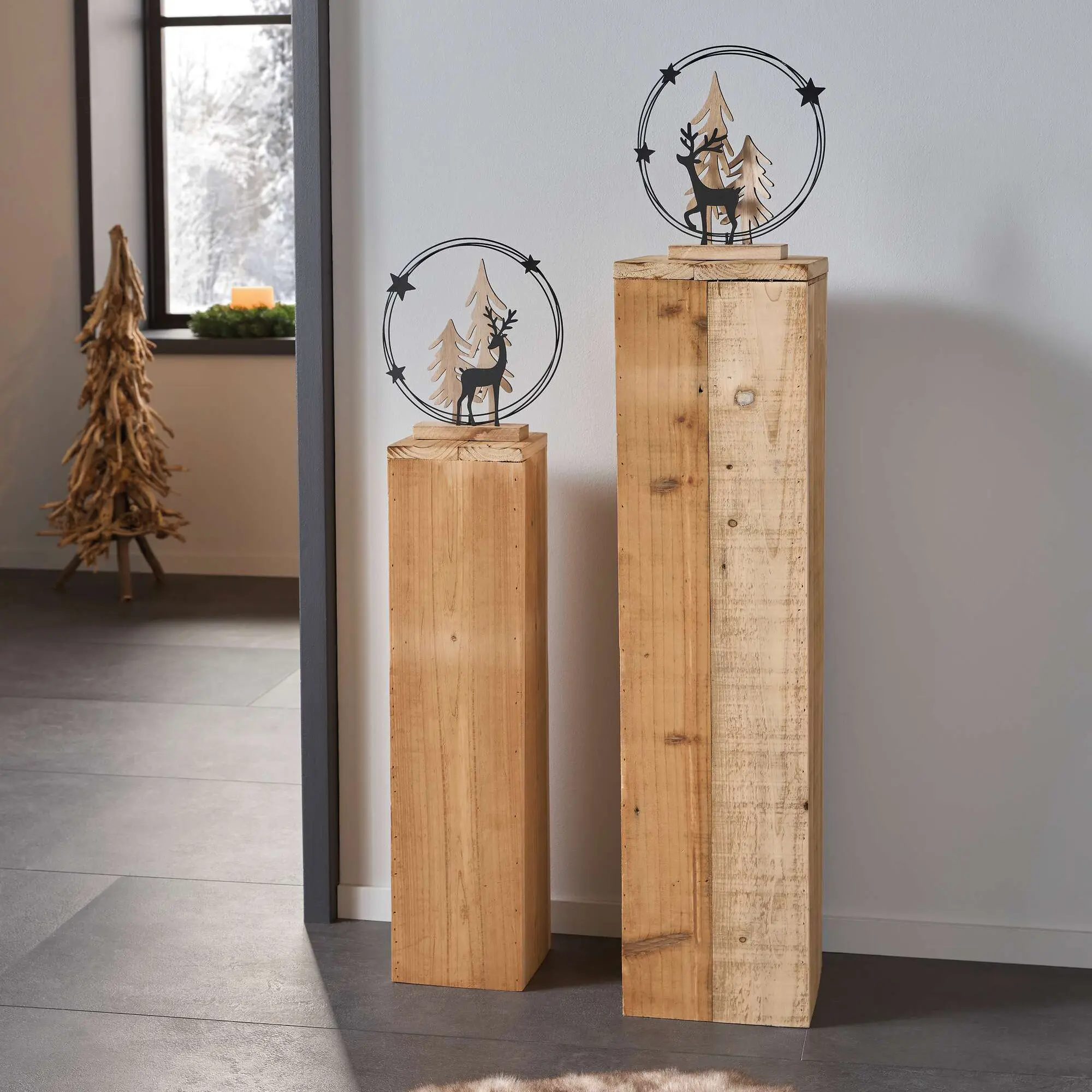 Acheter Lot de 2 colonnes "rustique"  dans la boutique en ligne de Frank Flechtwaren pour Colonnes décoratives