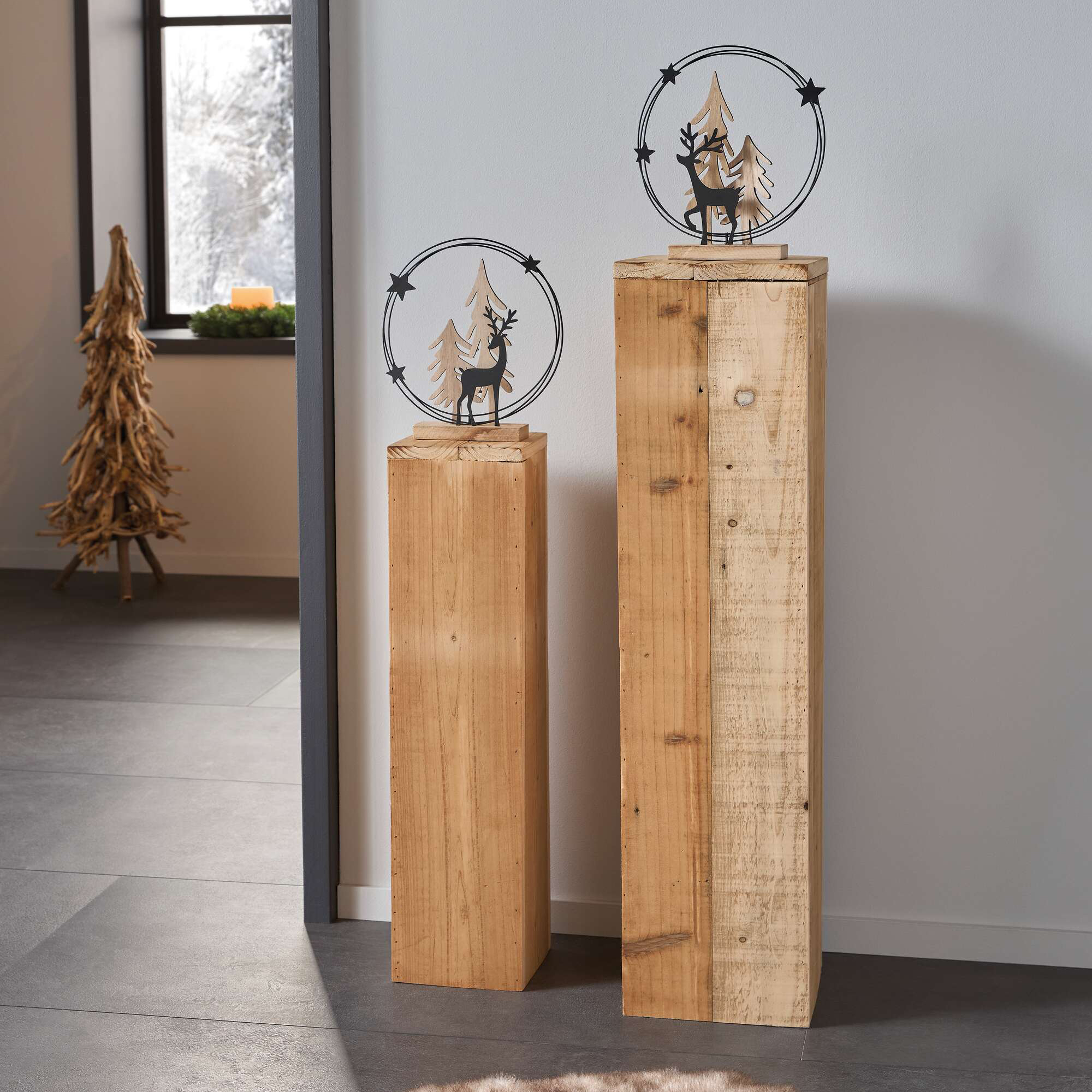 Acheter Lot de 2 colonnes "rustique"  dans la boutique en ligne de Frank Flechtwaren pour Automne