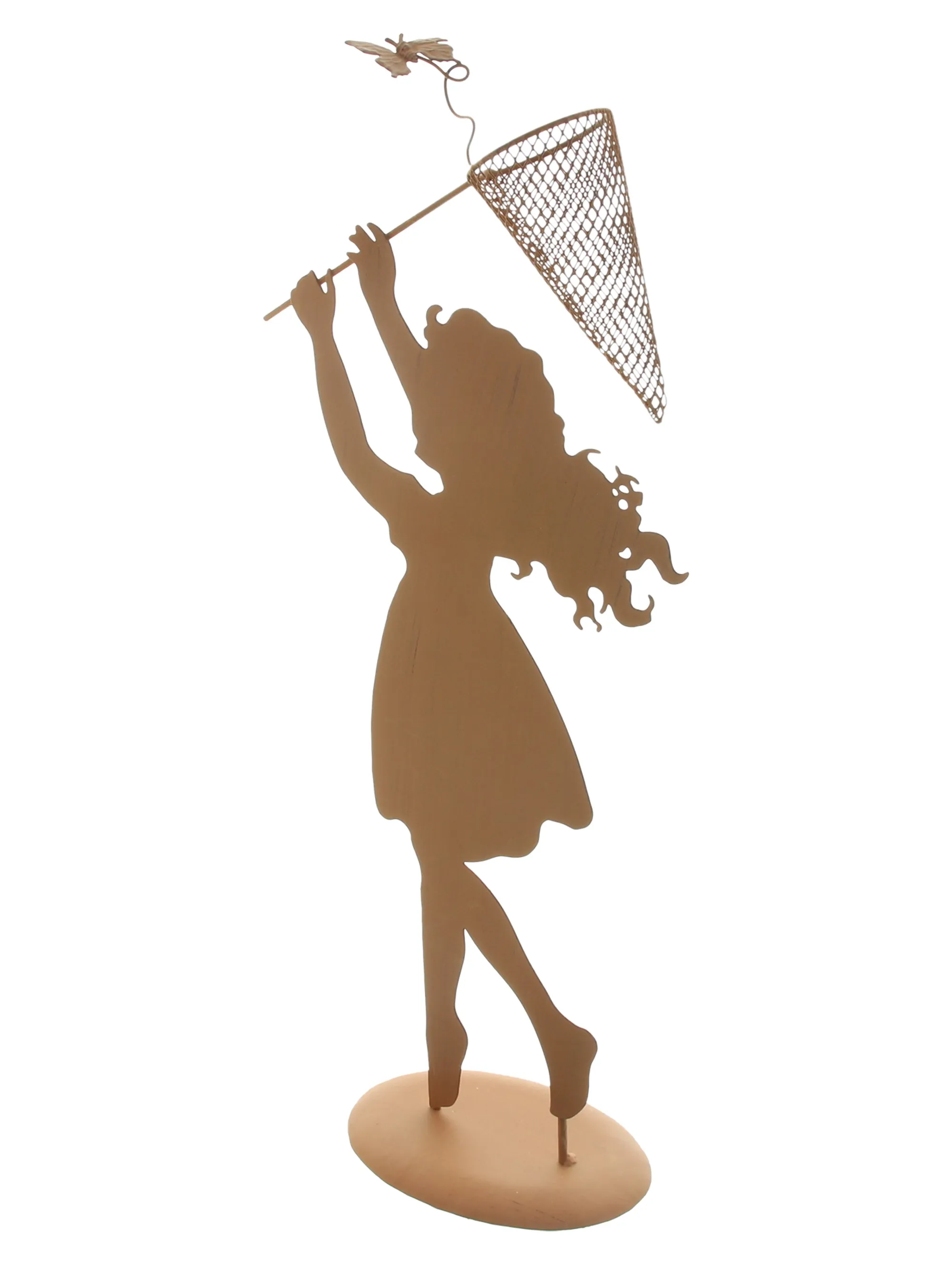 Acheter Figurine "fillette avec filet"  dans la boutique en ligne de Frank Flechtwaren pour Jardin de Pâques coloré