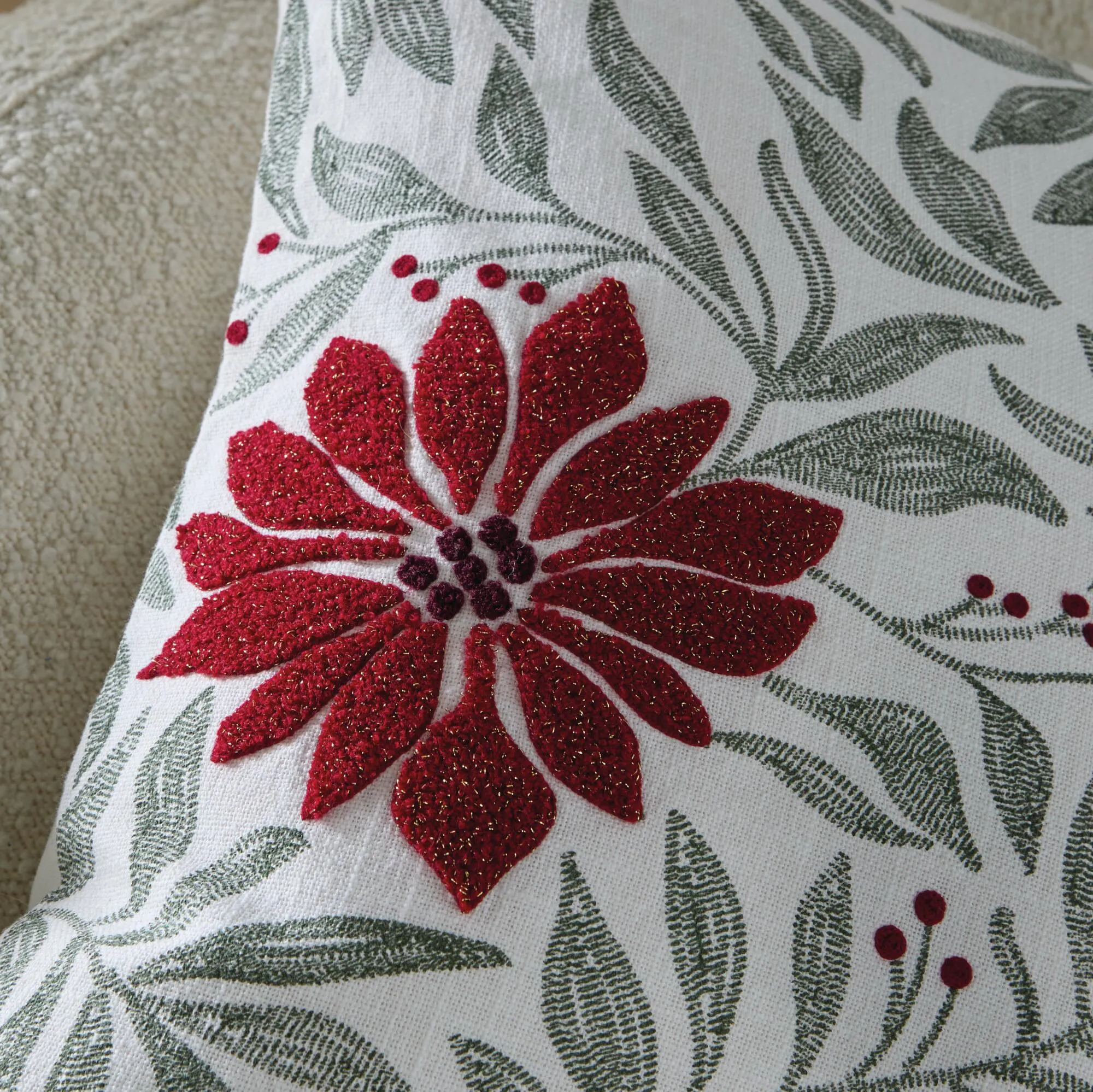Acheter Housse de coussin « Étoile de Noël »  dans la boutique en ligne de Frank Flechtwaren pour Coussins &amp; remplissages