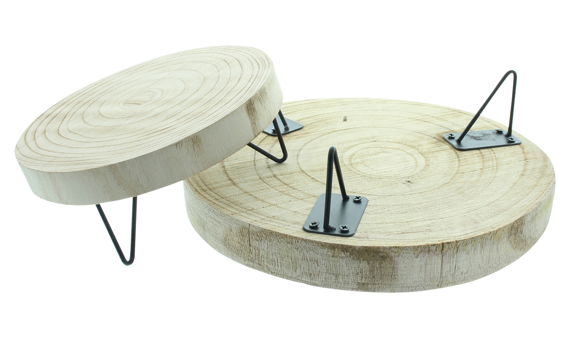 Acheter Lot de 2 disque en bois "nature"  dans la boutique en ligne de Frank Flechtwaren pour Nouvel arrivage