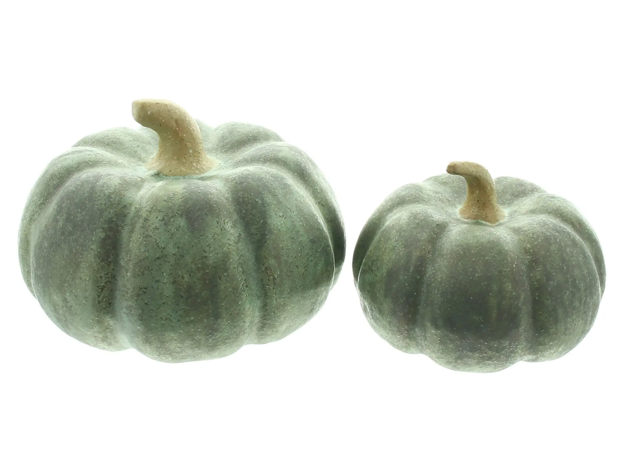 Acheter Courge décorative « Antik Green », lot de 2 dans la boutique en ligne de Frank Flechtwaren pour Citrouilles
