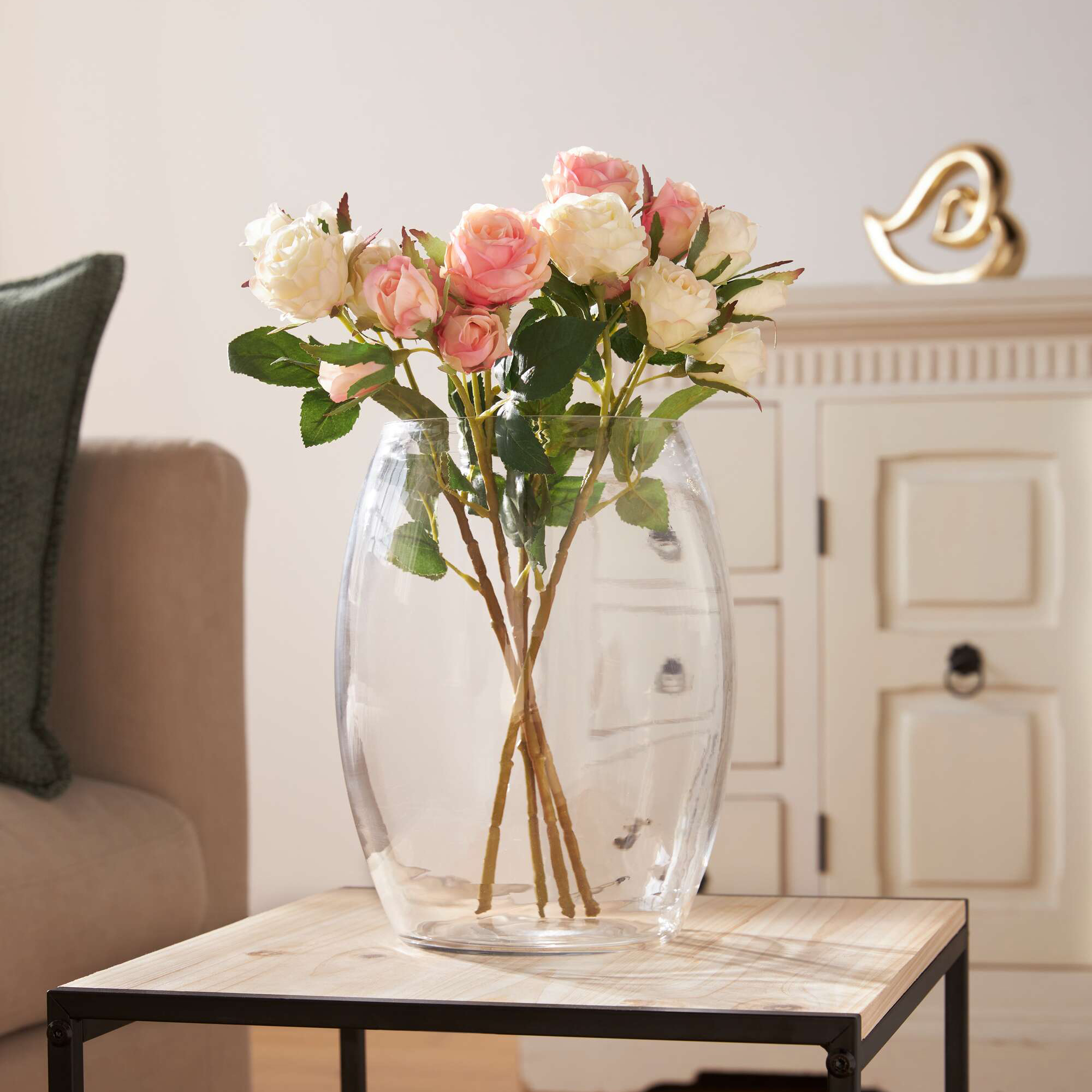 Acheter Lot de 4 fleurs synthétiques "amour de roses"  dans la boutique en ligne de Frank Flechtwaren