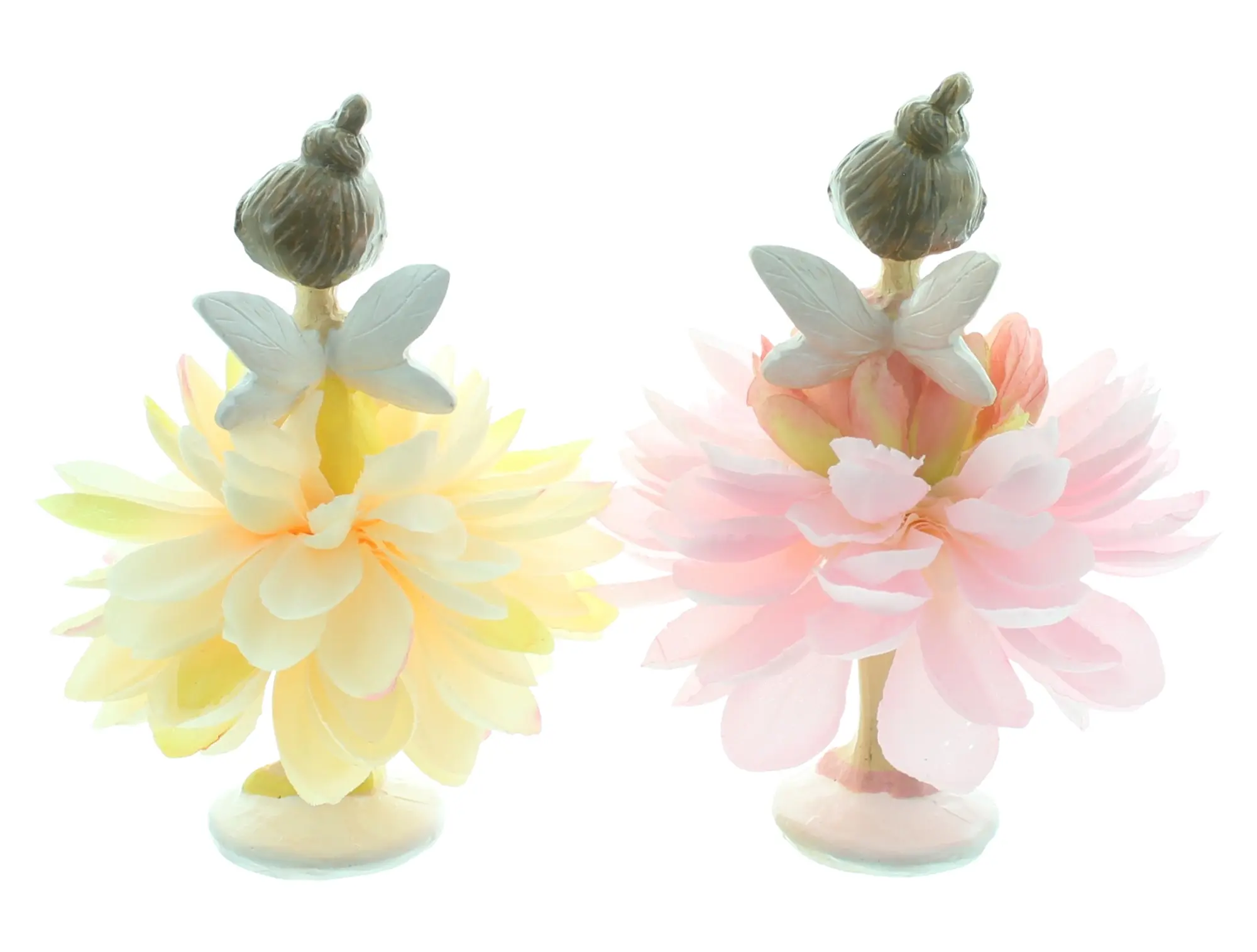 Acheter Lot de 2 figurines "fée fleurie"  dans la boutique en ligne de Frank Flechtwaren pour Tons pastel