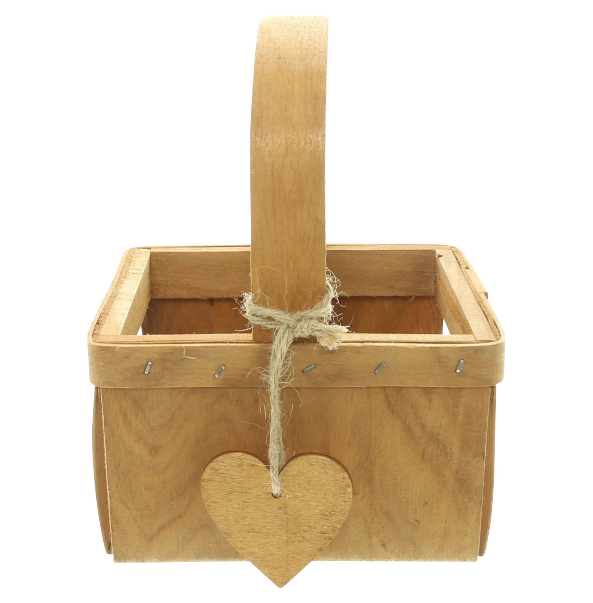 Acheter Panier à anses "petit coeur", PM  dans la boutique en ligne de Frank Flechtwaren pour Corbeilles en osier