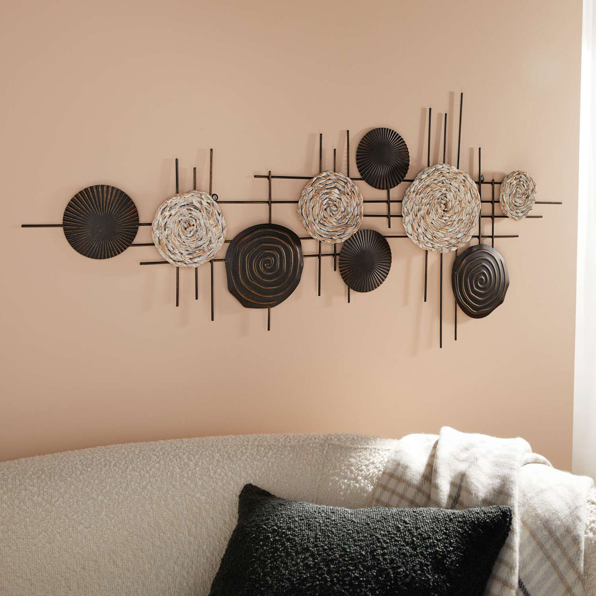 Acheter Décoration murale "cercles"  dans la boutique en ligne de Frank Flechtwaren