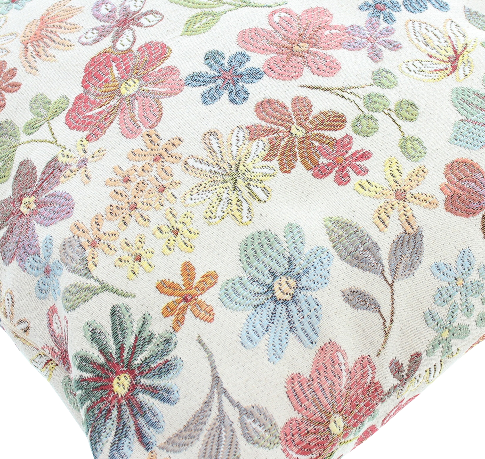 Acheter Housse de coussin "Jacquard-Flowers"  dans la boutique en ligne de Frank Flechtwaren pour Remplissages