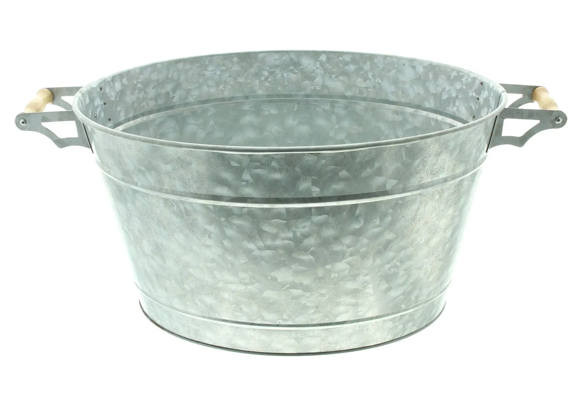 Acheter Bassine métallique "Silver"  dans la boutique en ligne de Frank Flechtwaren pour Pots de fleurs
