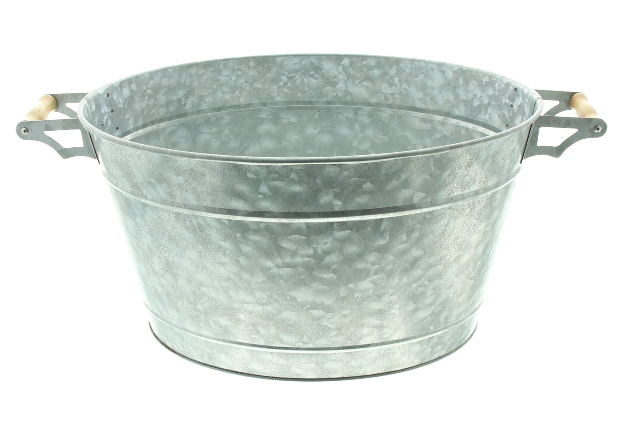 Acheter Bassine métallique "Silver"  dans la boutique en ligne de Frank Flechtwaren pour Pots de fleurs