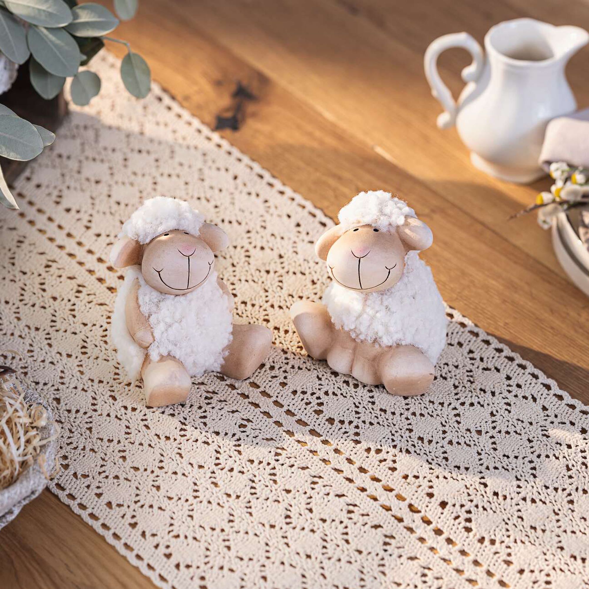 Acheter Lot de 2 figurines "mouton"  dans la boutique en ligne de Frank Flechtwaren