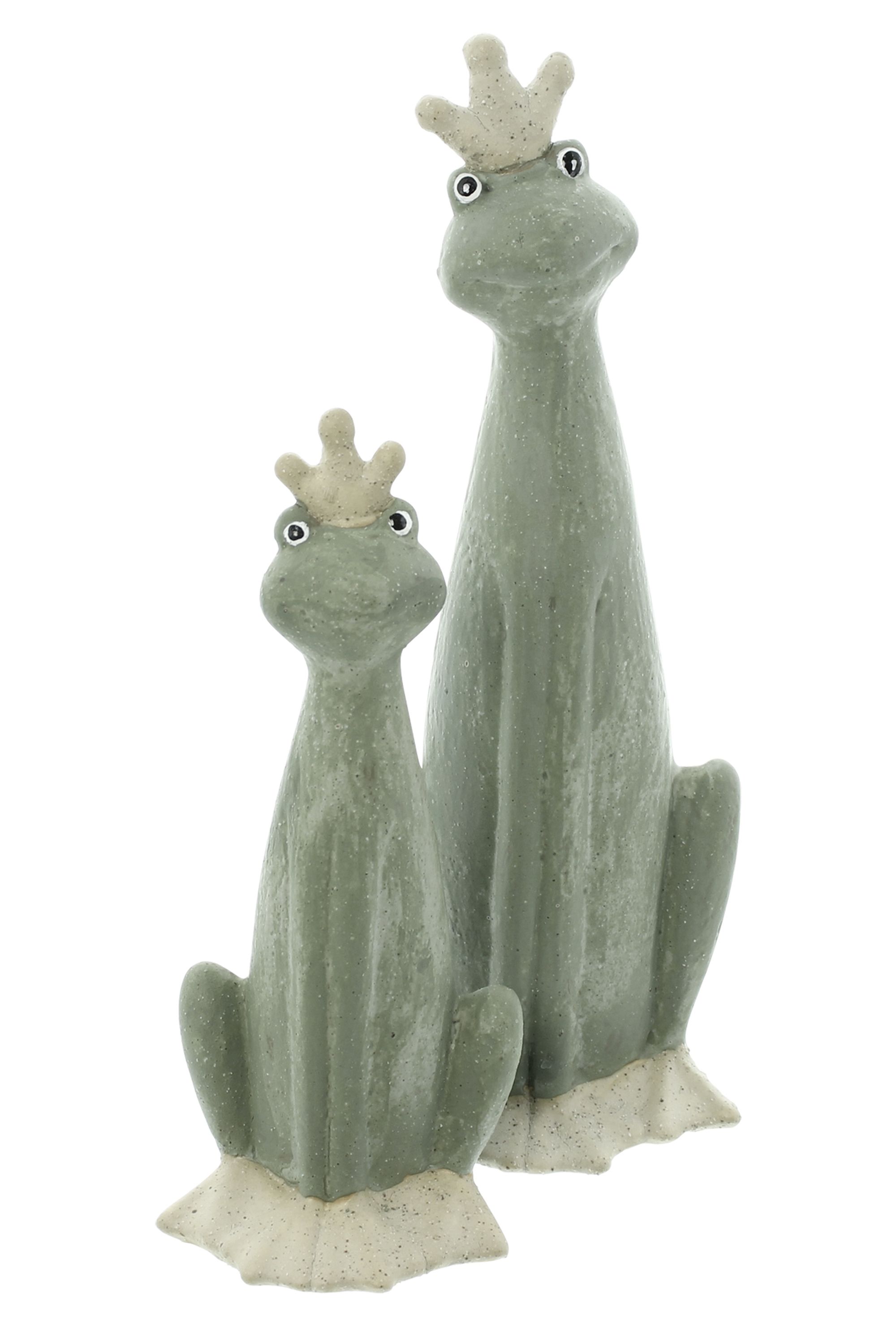 Acheter Lot de 2 figurines "roi grenouille"  dans la boutique en ligne de Frank Flechtwaren pour Figurines de jardin