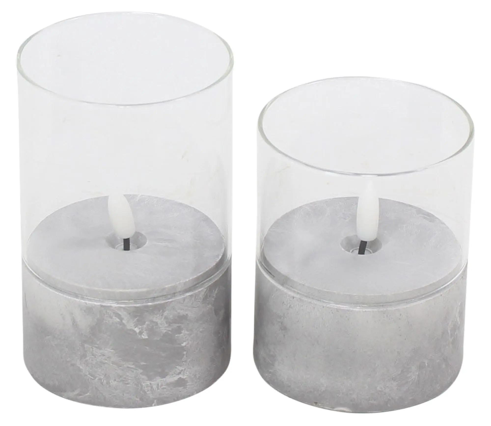 Acheter Lot de 2 bougies chauffe-plat LED "Aspect béton"  dans la boutique en ligne de Frank Flechtwaren pour Éclairage LED