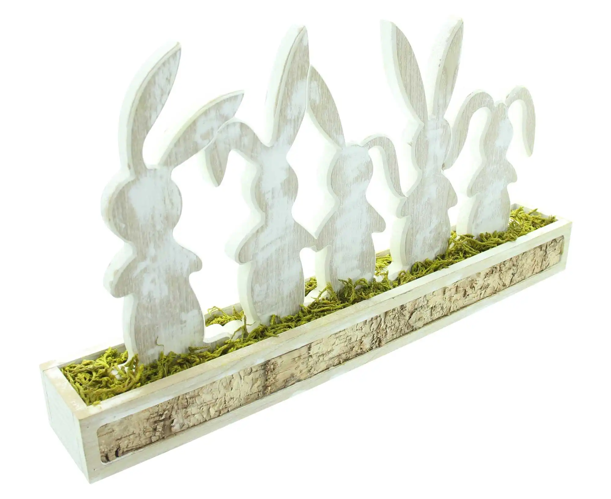 Acheter Décoration en bois "bande de lapins"  dans la boutique en ligne de Frank Flechtwaren pour Lapin &amp; co