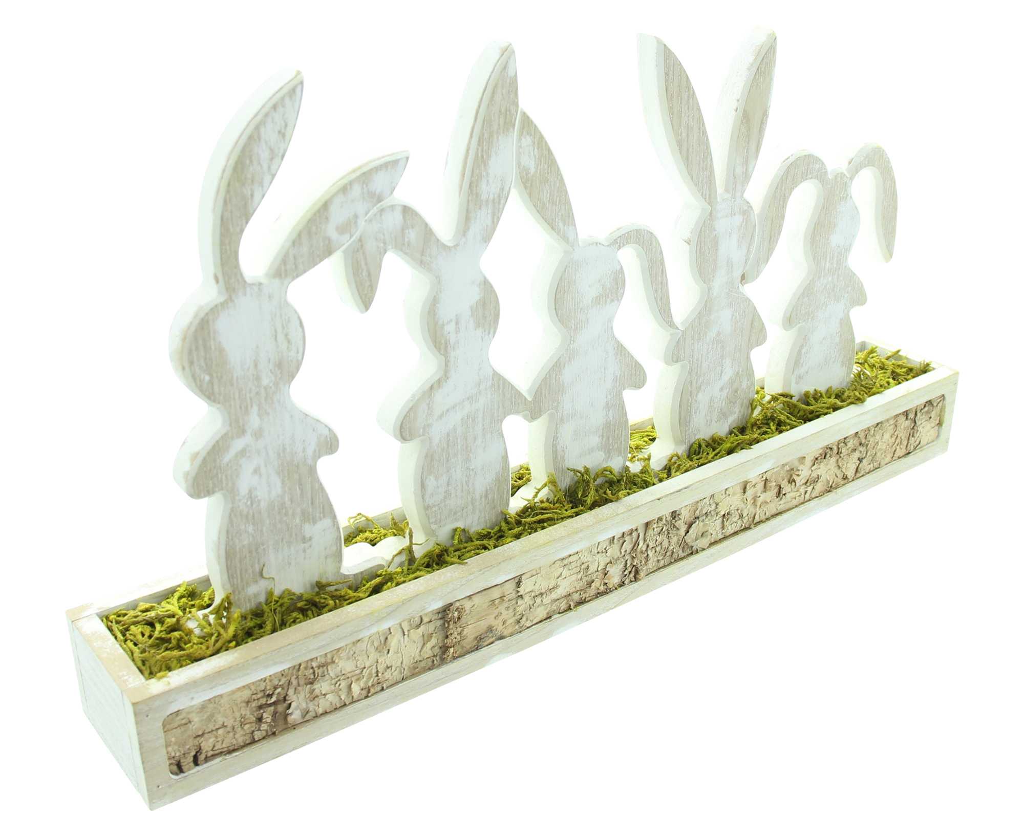 Acheter Décoration en bois "bande de lapins"  dans la boutique en ligne de Frank Flechtwaren pour Lapin &amp; co