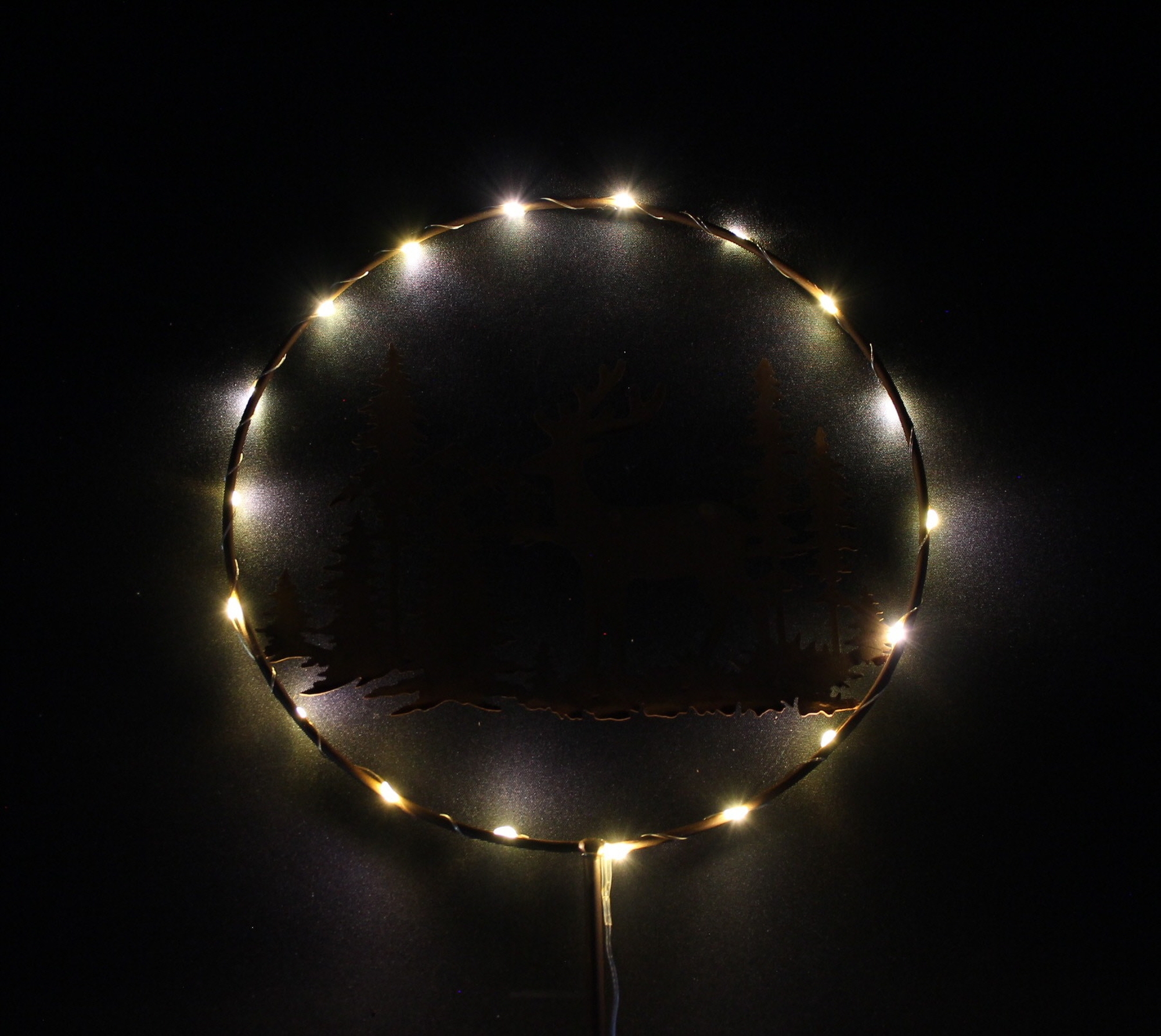 Acheter Pic LED "renne dans la forêt"  dans la boutique en ligne de Frank Flechtwaren pour Confettis de table et piques