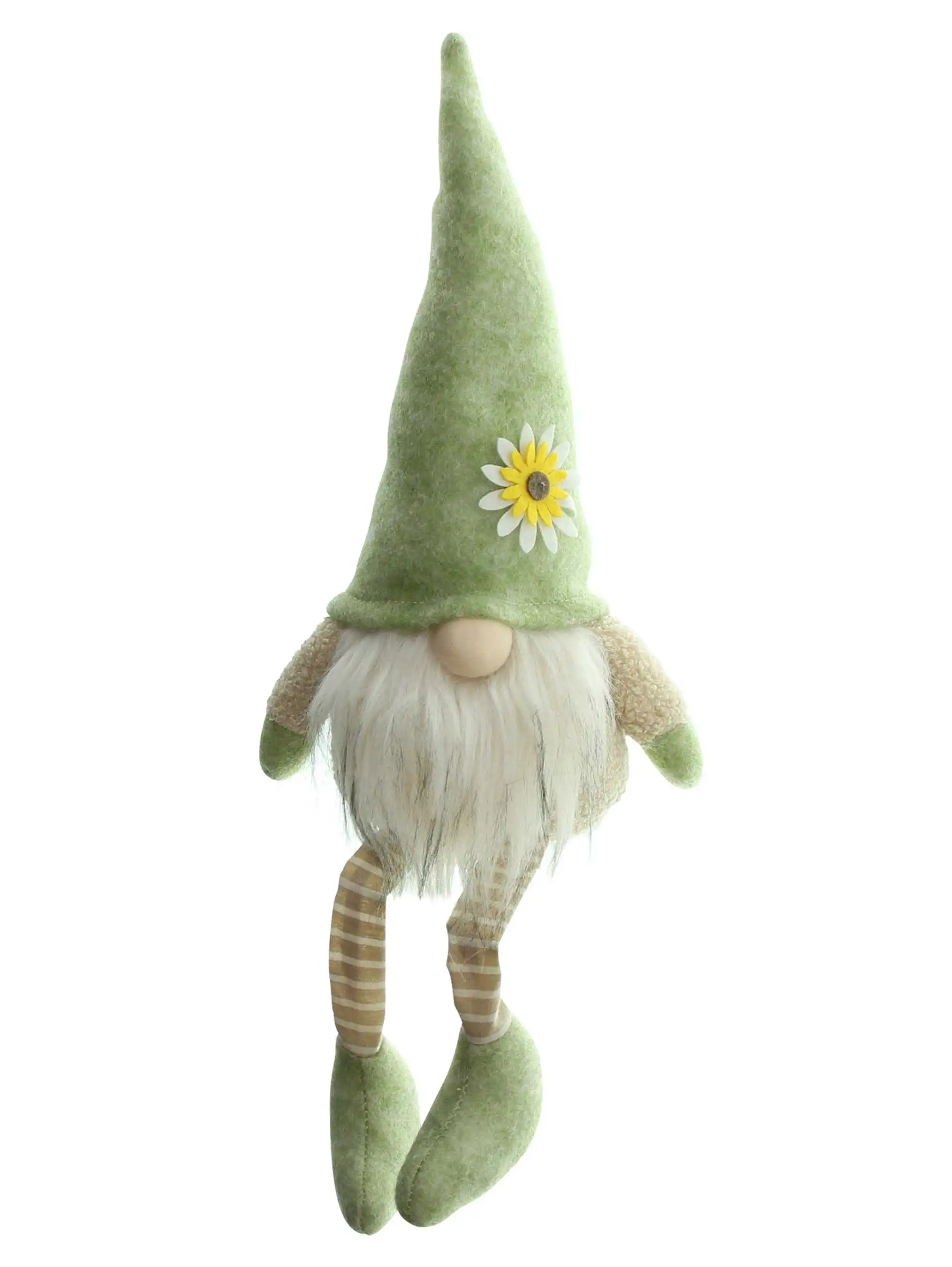 Acheter Lutin "bonnet fleuri", assis  dans la boutique en ligne de Frank Flechtwaren pour Pâques