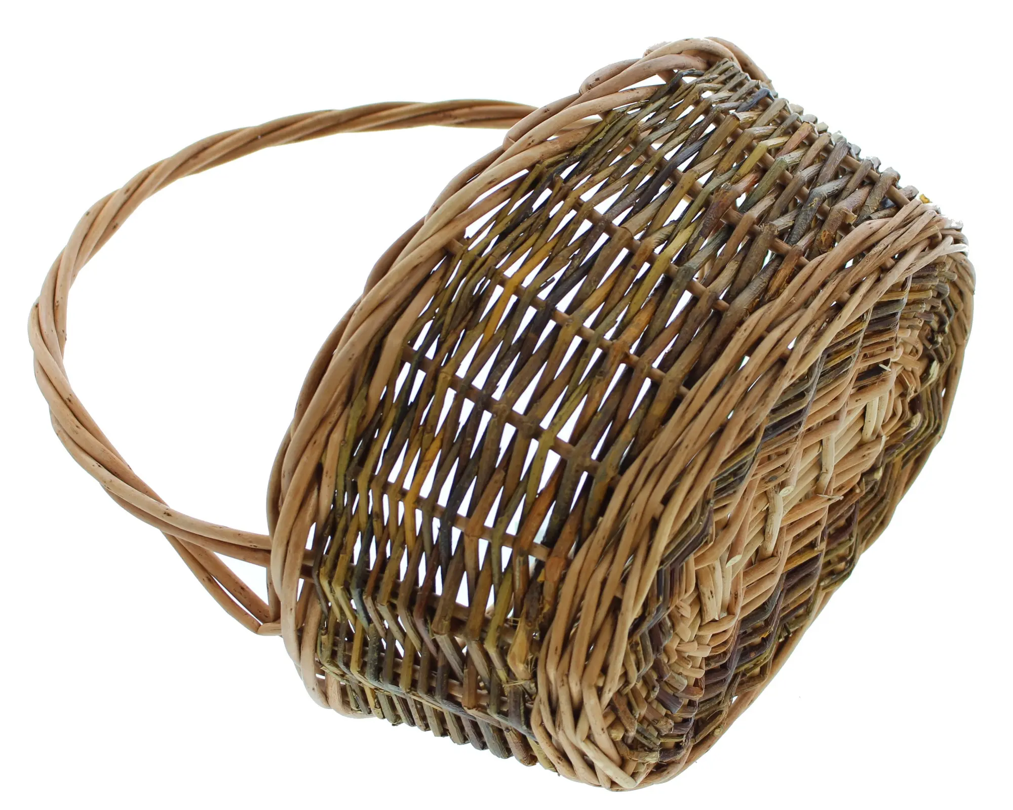 Acheter Lot de 2 paniers à anse "bordure tressée"  dans la boutique en ligne de Frank Flechtwaren pour Paniers cadeaux